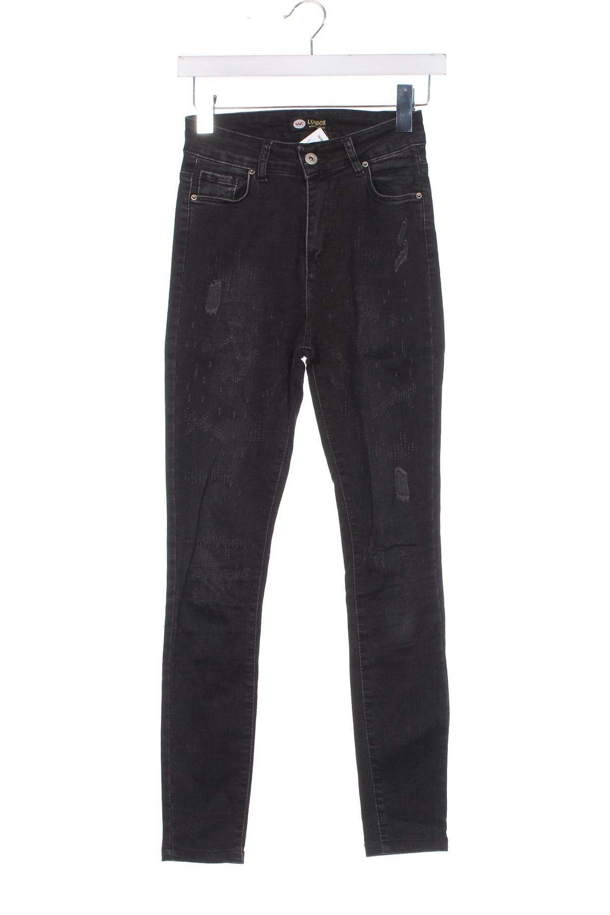 Damskie jeansy London, Rozmiar XS, Kolor Czarny, Cena 12,99 zł