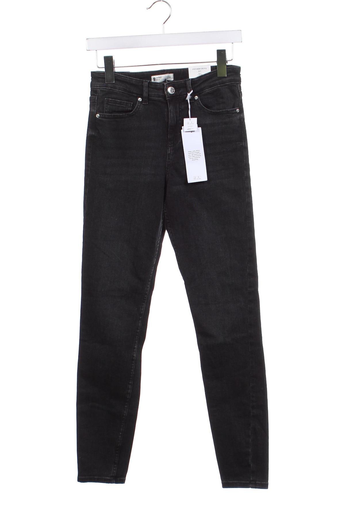 Dámske džínsy  Perfect Jeans By Gina Tricot, Veľkosť XS, Farba Sivá, Cena  14,95 €