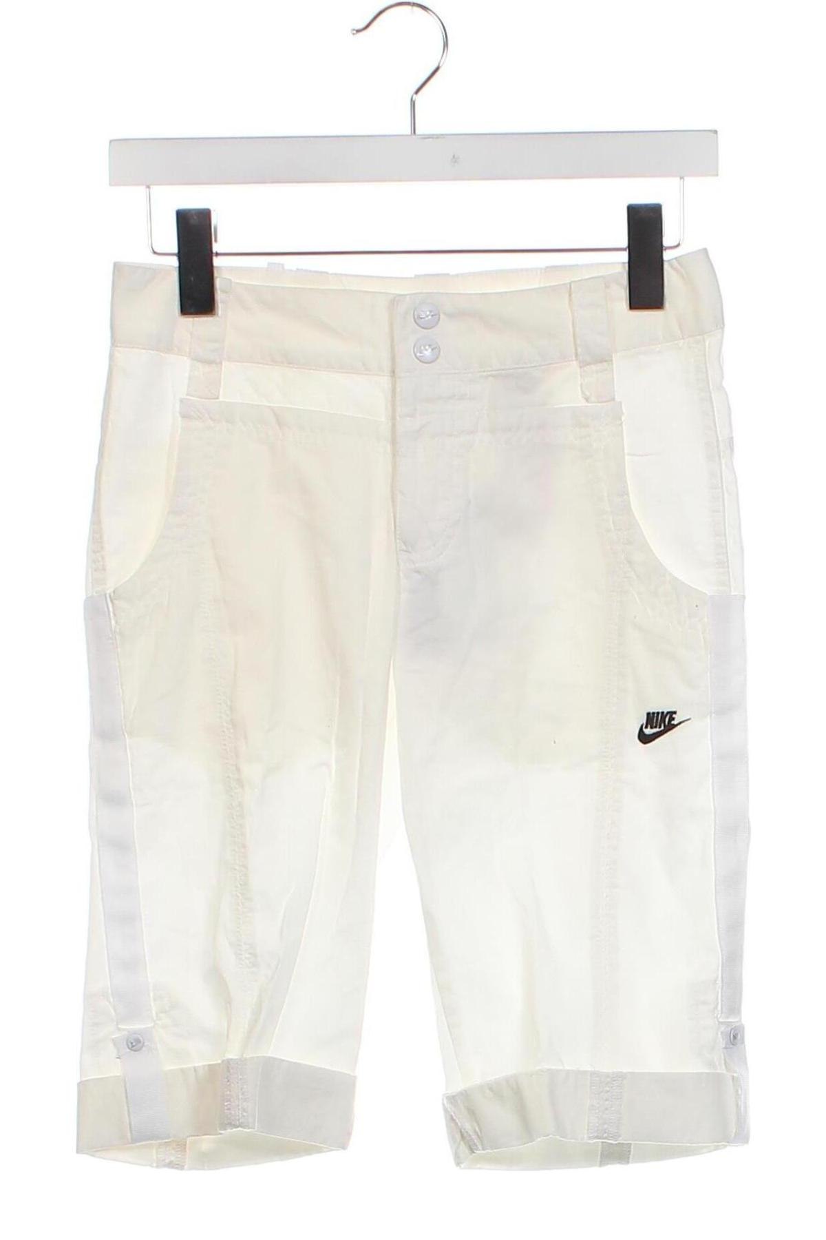 Pantaloni scurți de femei Nike, Mărime XS, Culoare Alb, Preț 196,43 Lei