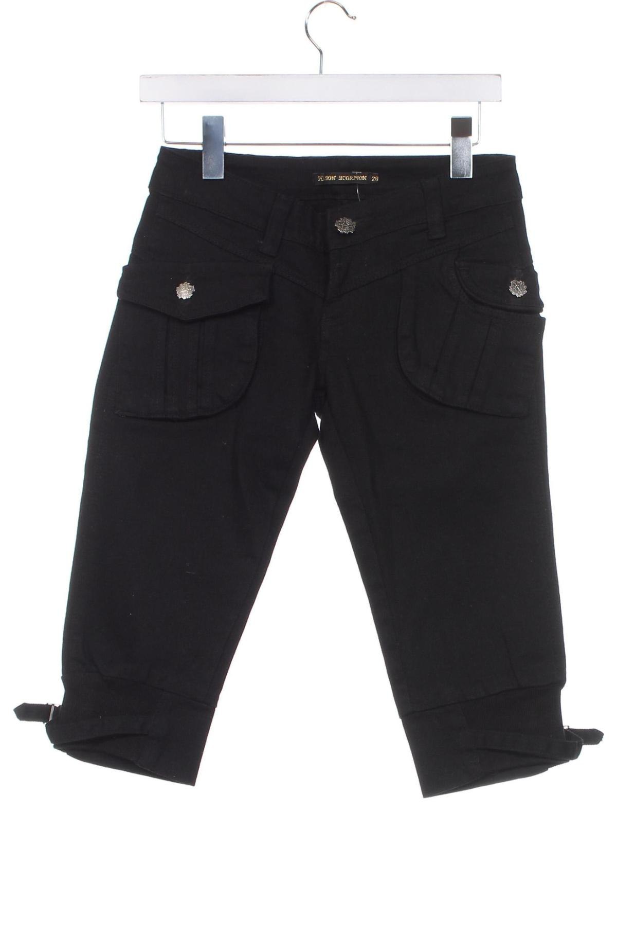 Pantaloni scurți de femei Poison Scorpion, Mărime XS, Culoare Negru, Preț 96,17 Lei