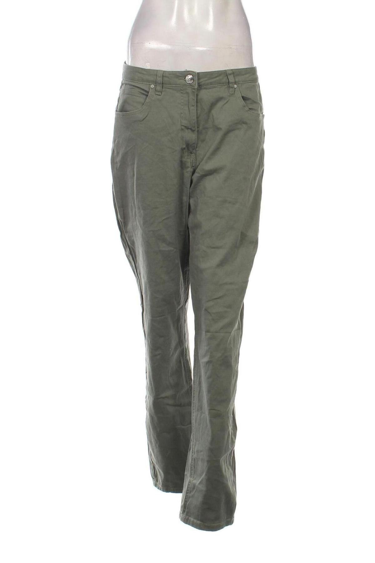 Pantaloni de femei, Mărime L, Culoare Verde, Preț 95,79 Lei