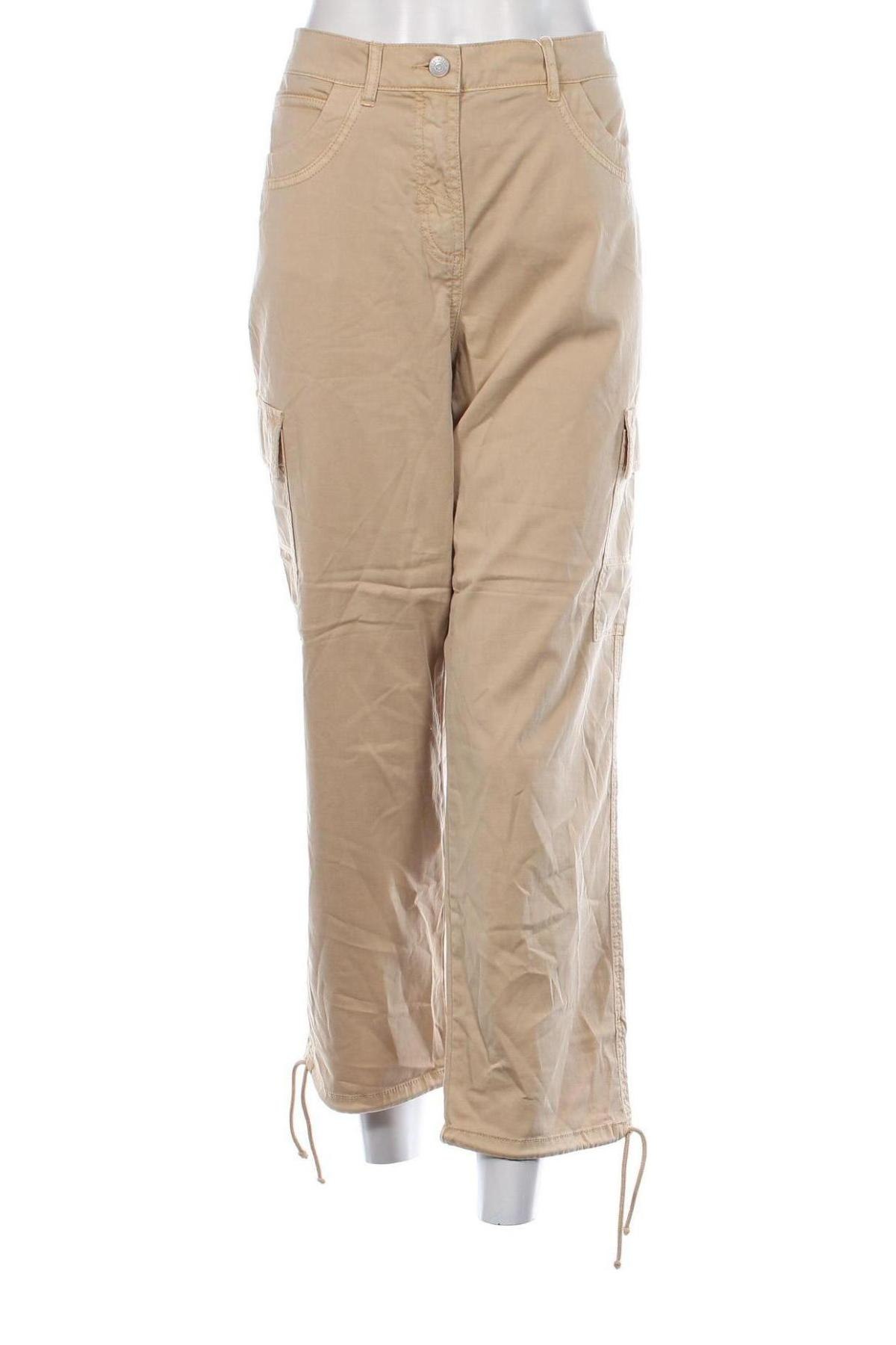 Pantaloni de femei Gerry Weber, Mărime L, Culoare Bej, Preț 76,99 Lei