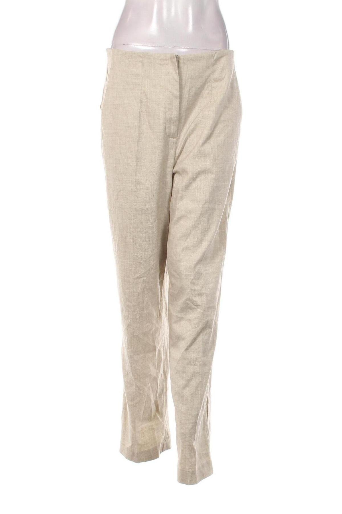 Pantaloni de femei H&M, Mărime L, Culoare Bej, Preț 33,99 Lei