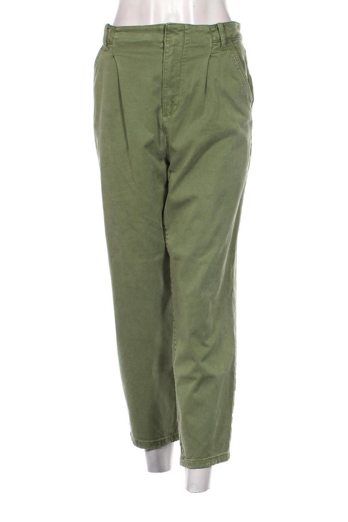 Pantaloni de femei Mango, Mărime M, Culoare Verde, Preț 97,99 Lei