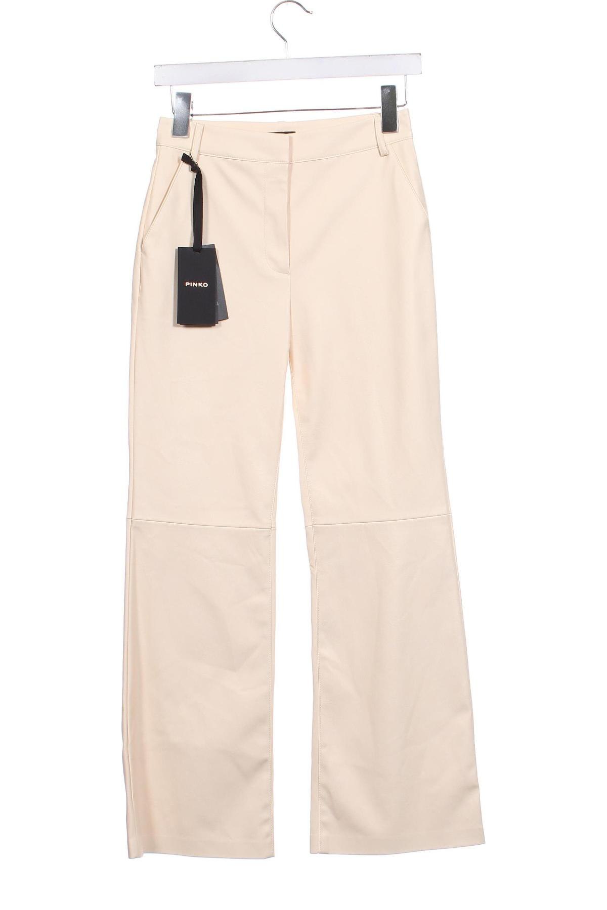 Pantaloni de femei Pinko, Mărime XS, Culoare Ecru, Preț 288,99 Lei