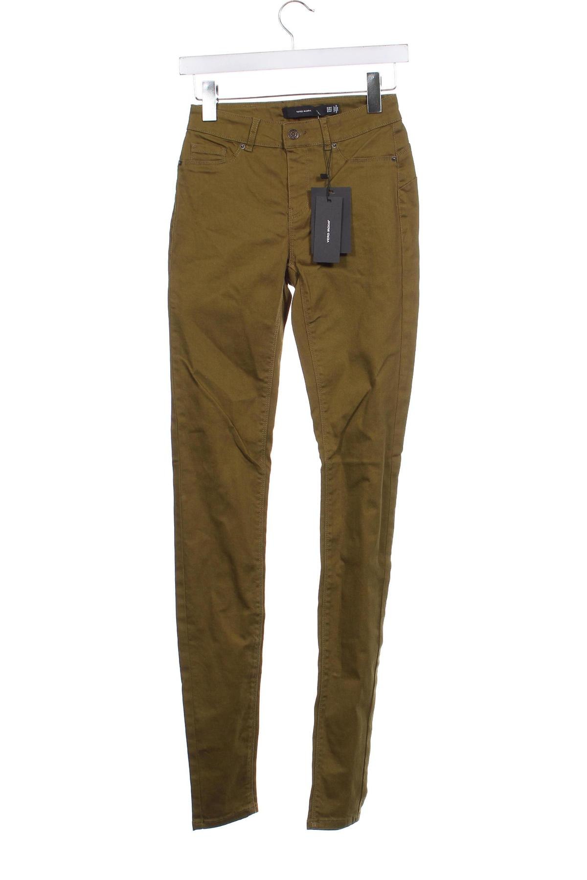 Pantaloni de femei Vero Moda, Mărime XS, Culoare Verde, Preț 79,99 Lei