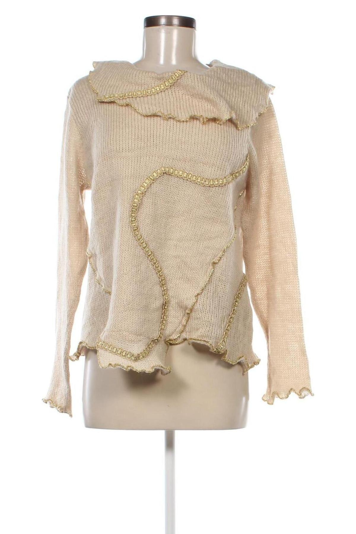 Damenpullover, Größe M, Farbe Beige, Preis 3,49 €