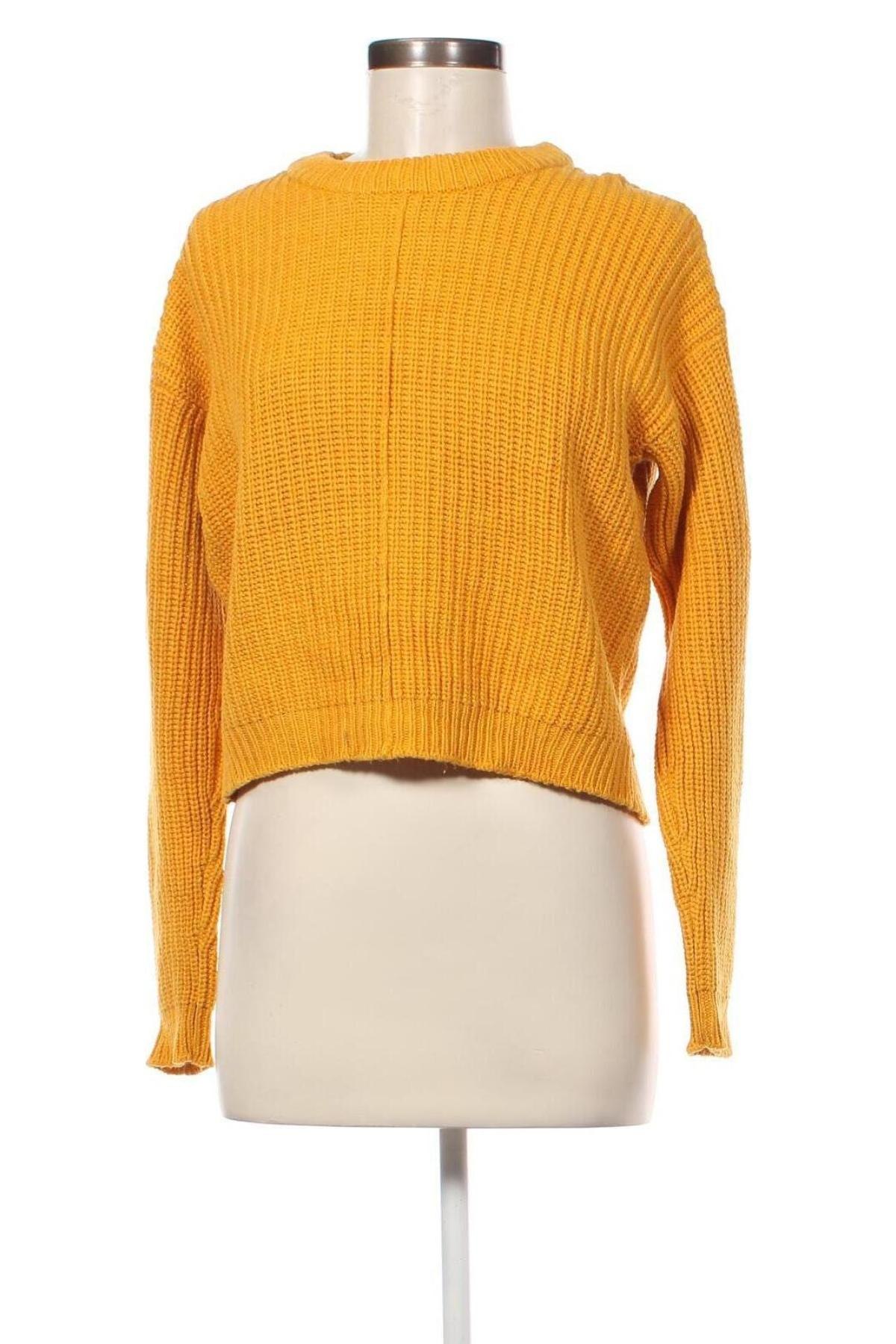 Damski sweter Bershka, Rozmiar M, Kolor Żółty, Cena 37,99 zł