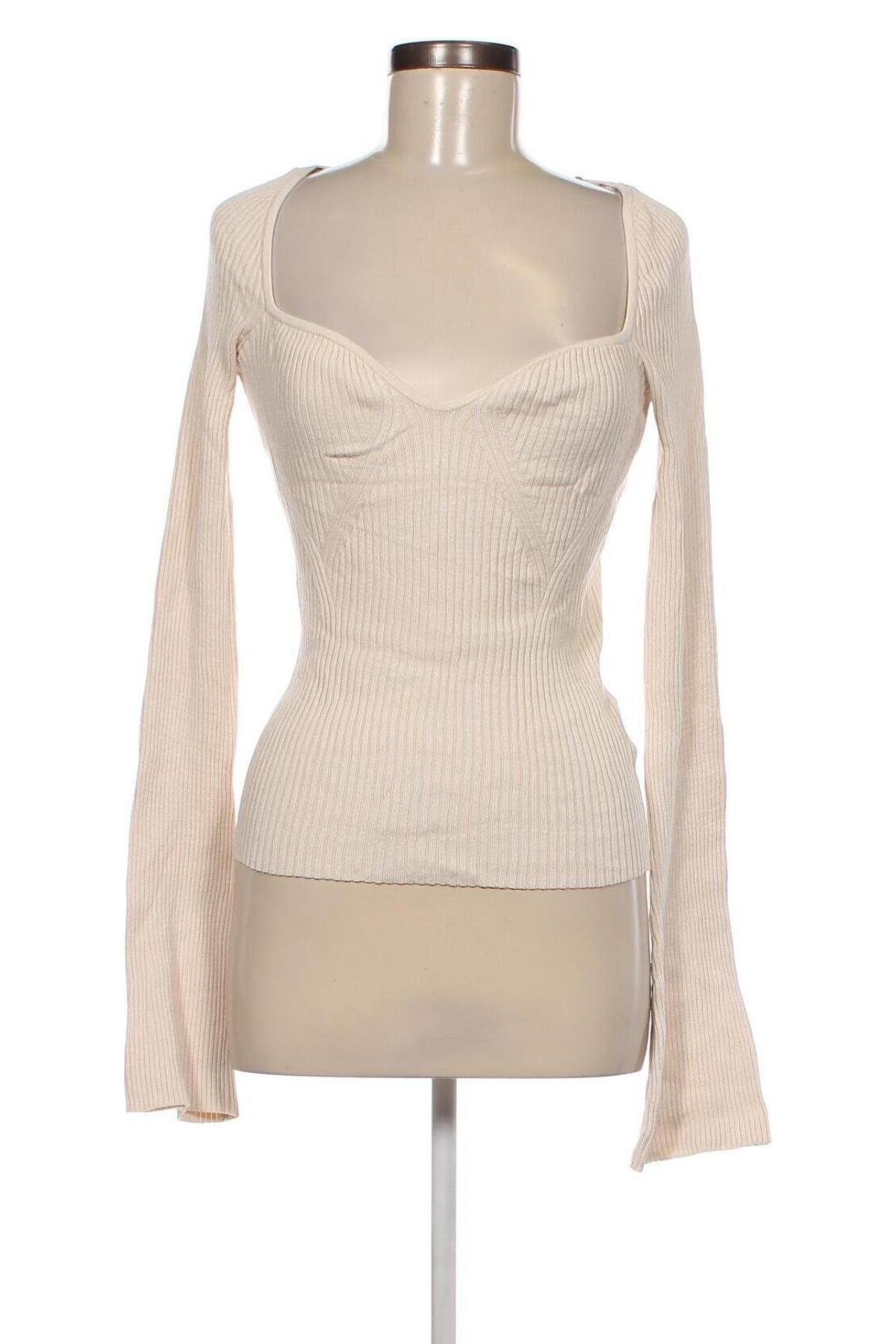 Damenpullover H&M, Größe L, Farbe Beige, Preis 7,49 €