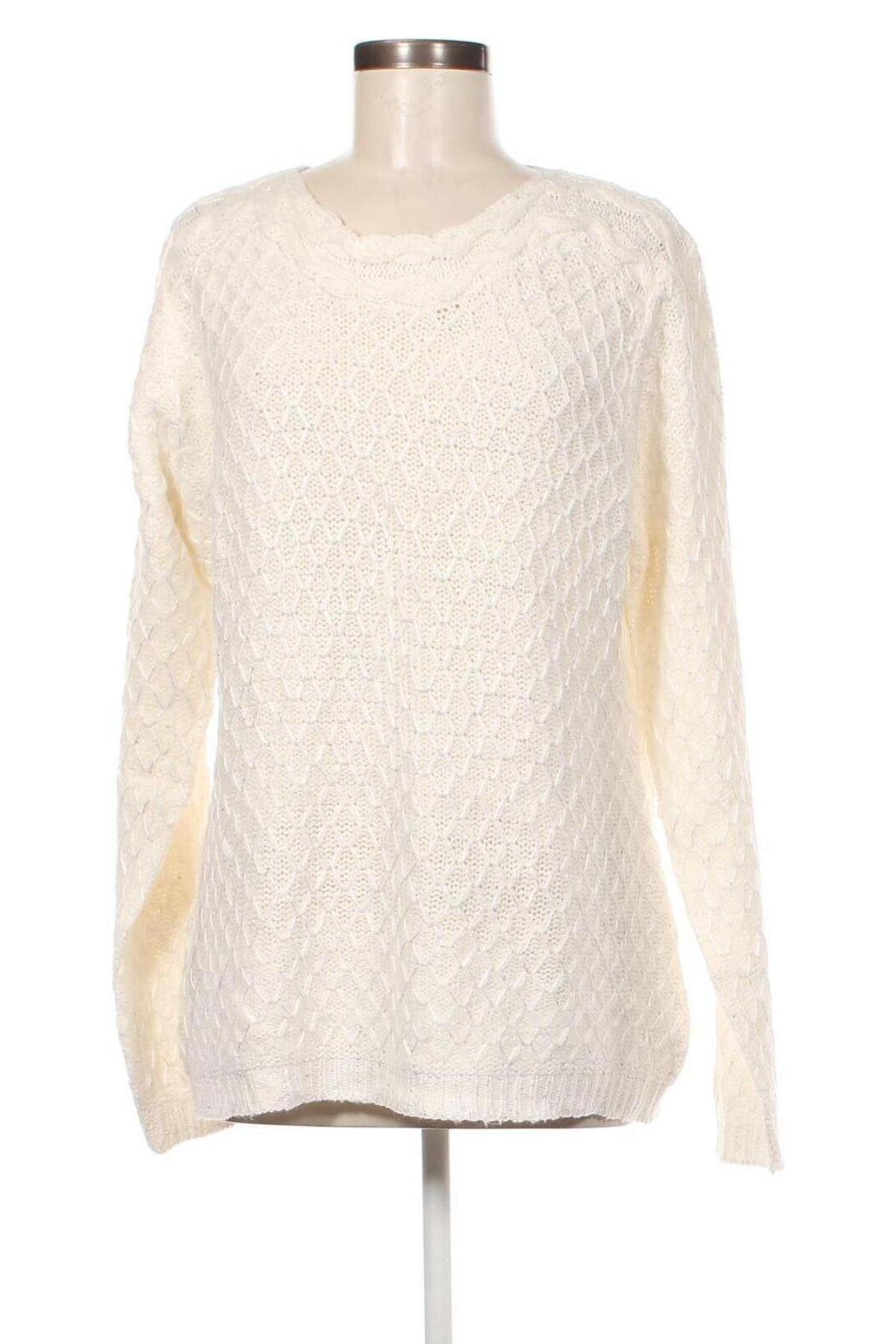 Damenpullover Laura Torelli, Größe XL, Farbe Weiß, Preis 8,49 €