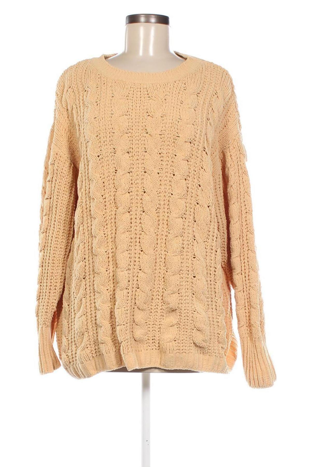 Damski sweter Laura Torelli, Rozmiar XL, Kolor Żółty, Cena 41,99 zł