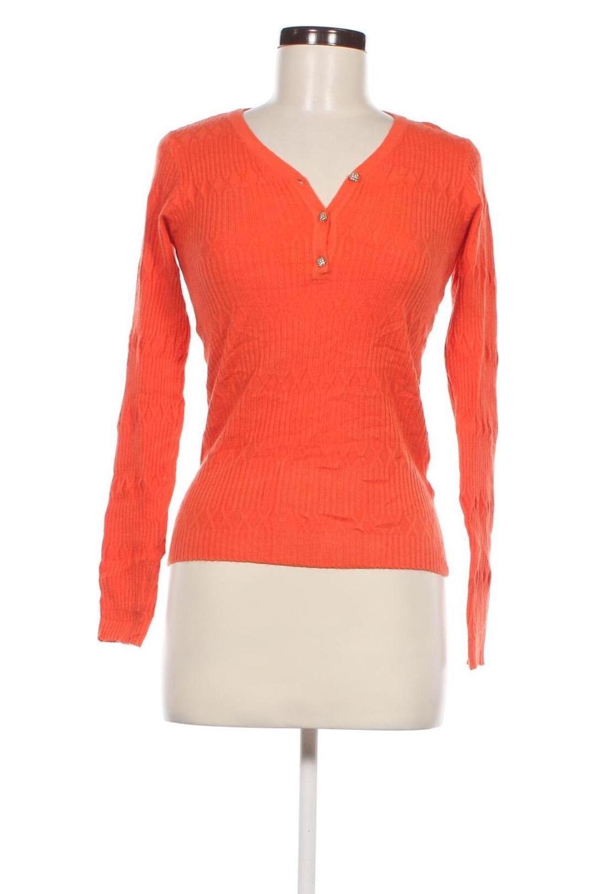 Damenpullover M&V, Größe L, Farbe Orange, Preis € 7,49