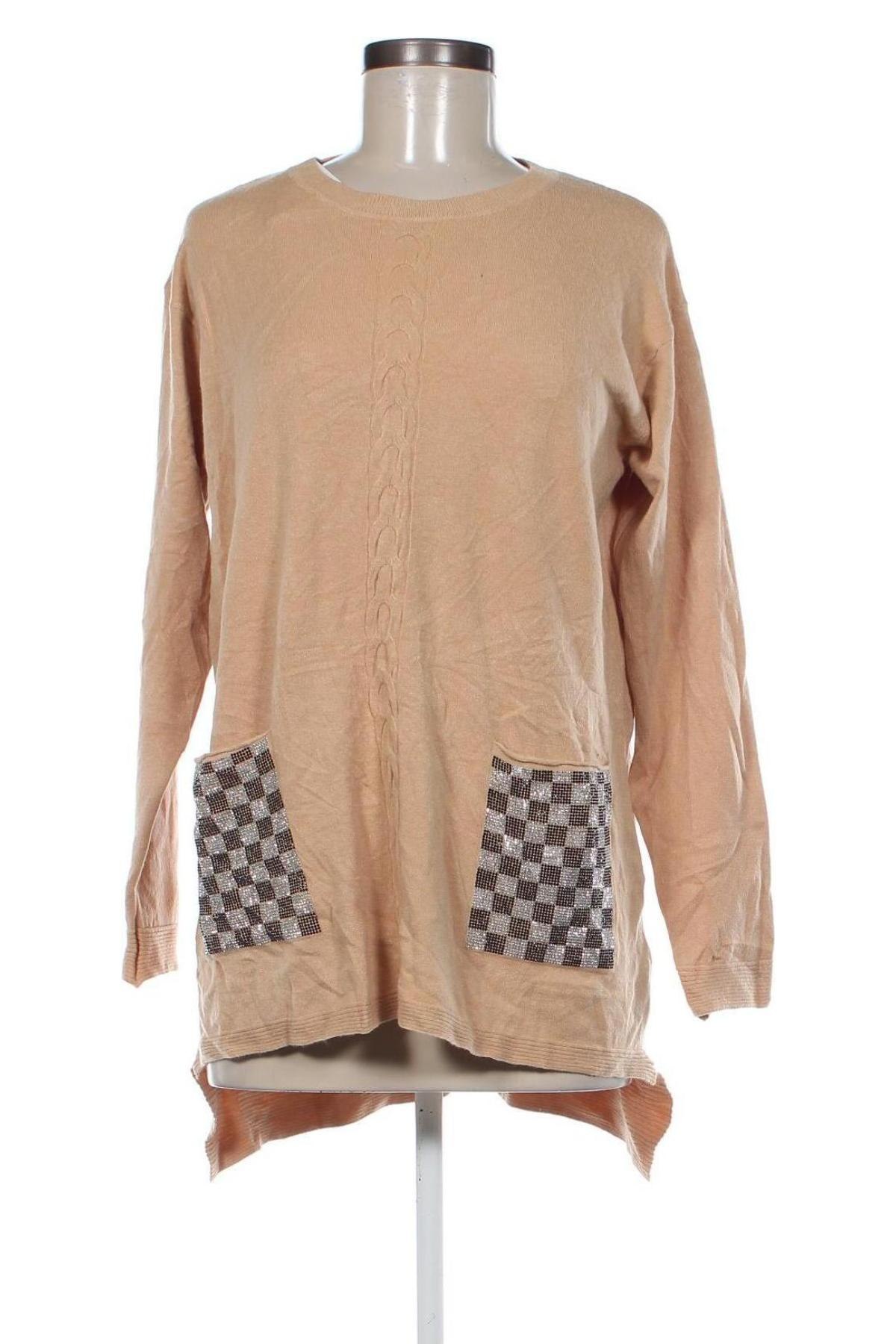 Damenpullover M&V, Größe S, Farbe Beige, Preis € 3,49