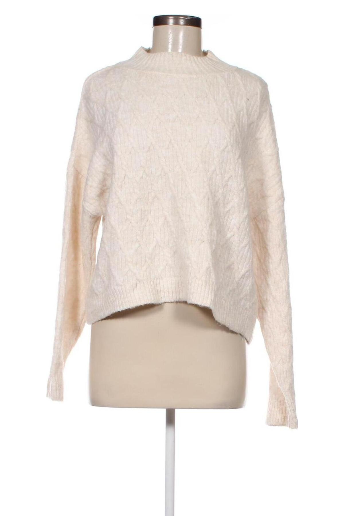 Damenpullover Stradivarius, Größe L, Farbe Ecru, Preis 8,29 €