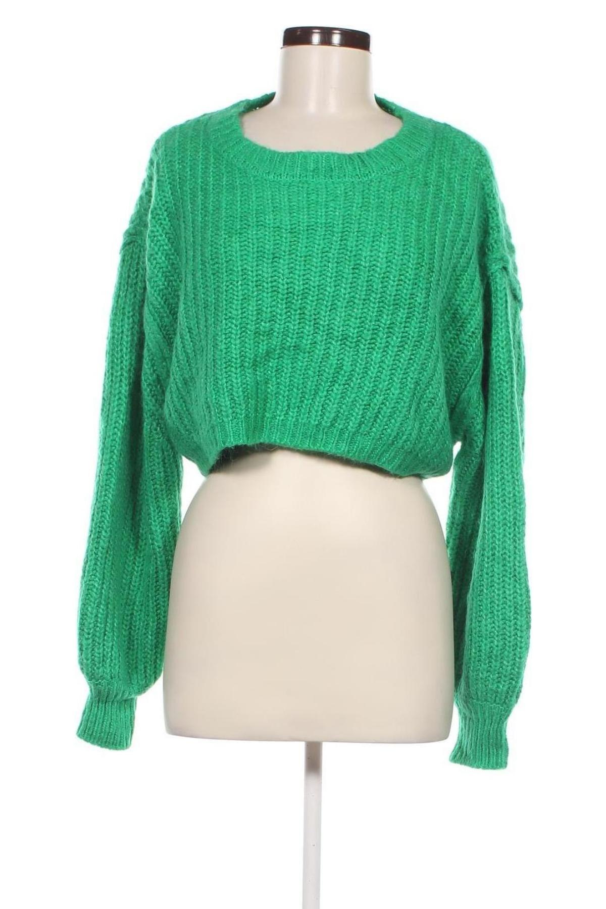 Pulover de femei Zara, Mărime L, Culoare Verde, Preț 31,99 Lei