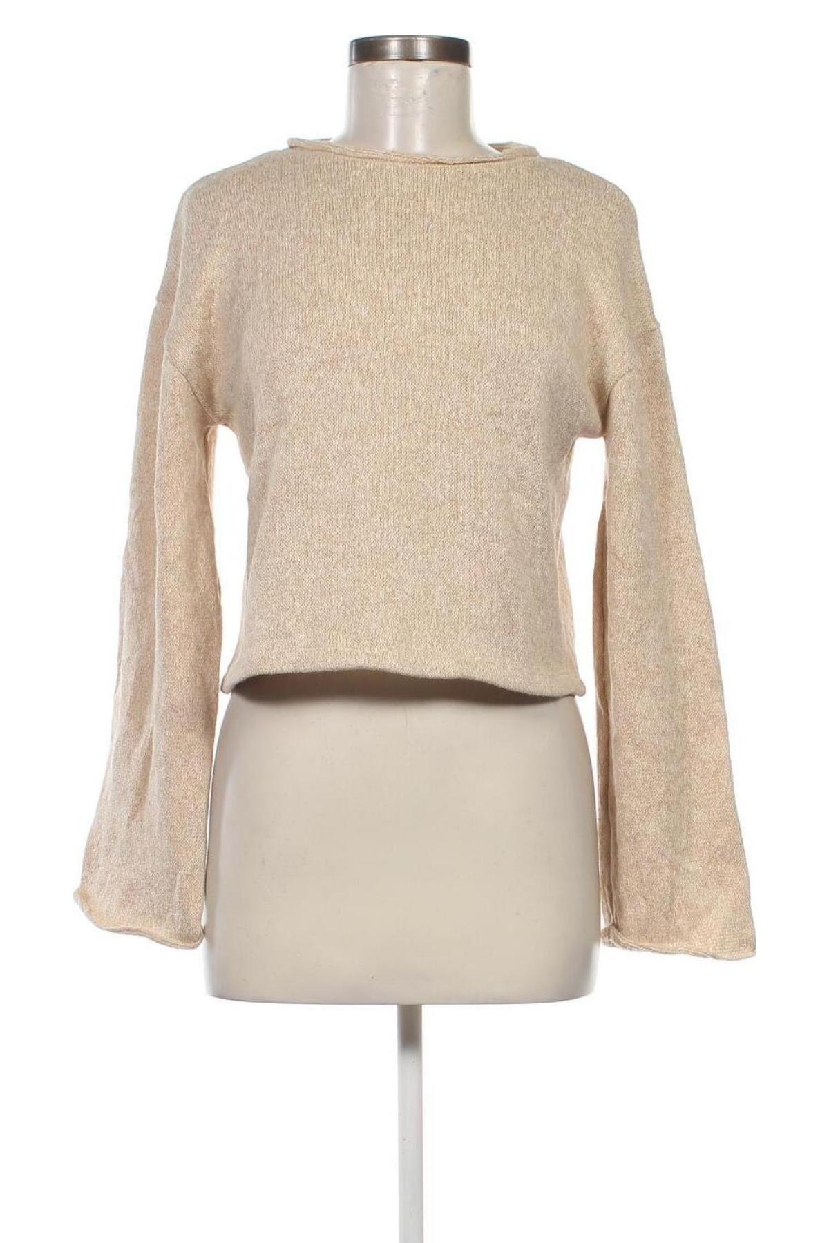 Damenpullover Zara, Größe S, Farbe Beige, Preis 6,99 €