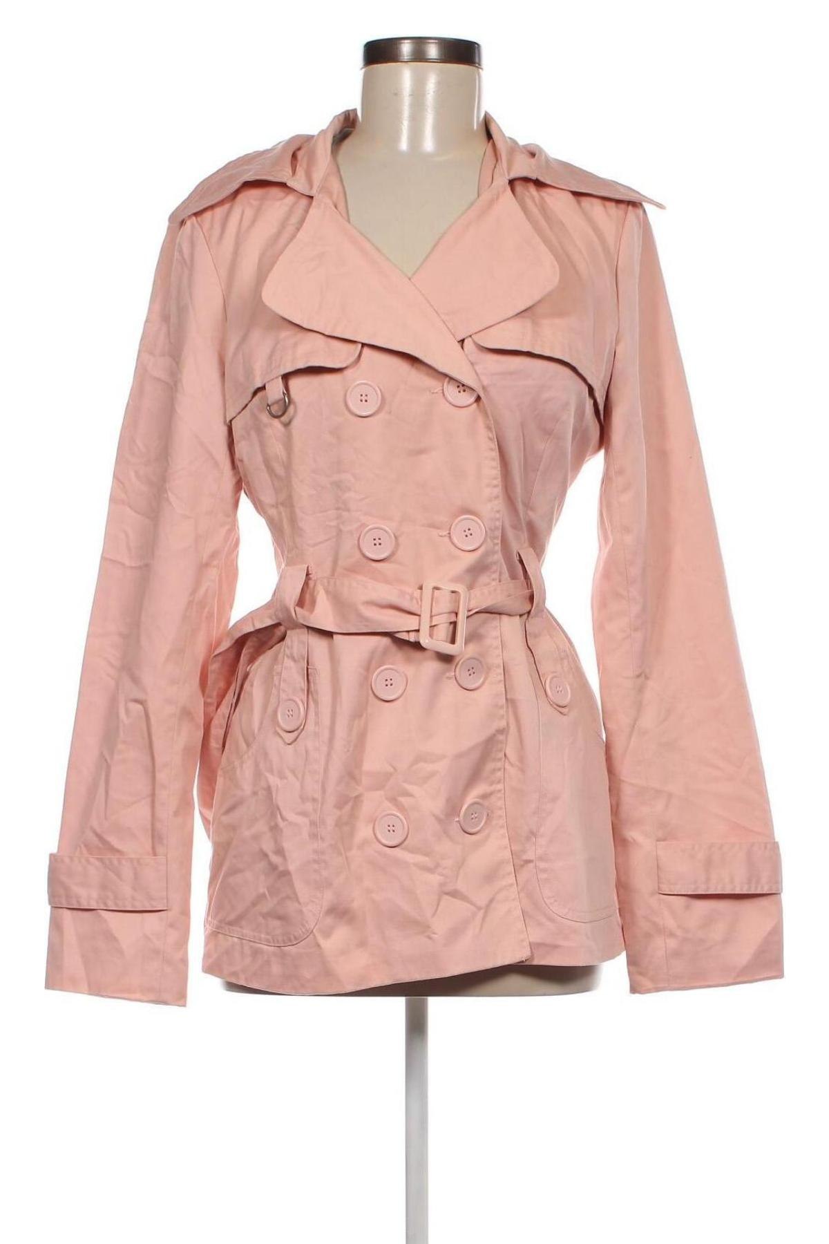 Damen Trench Coat Vero Moda, Größe M, Farbe Rosa, Preis € 6,99