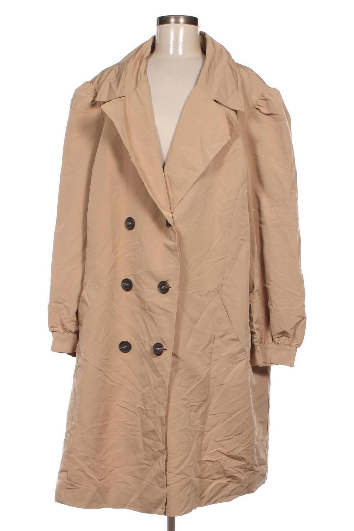 Damen Trenchcoat Zizzi, Größe XXL, Farbe Beige, Preis 16,99 €