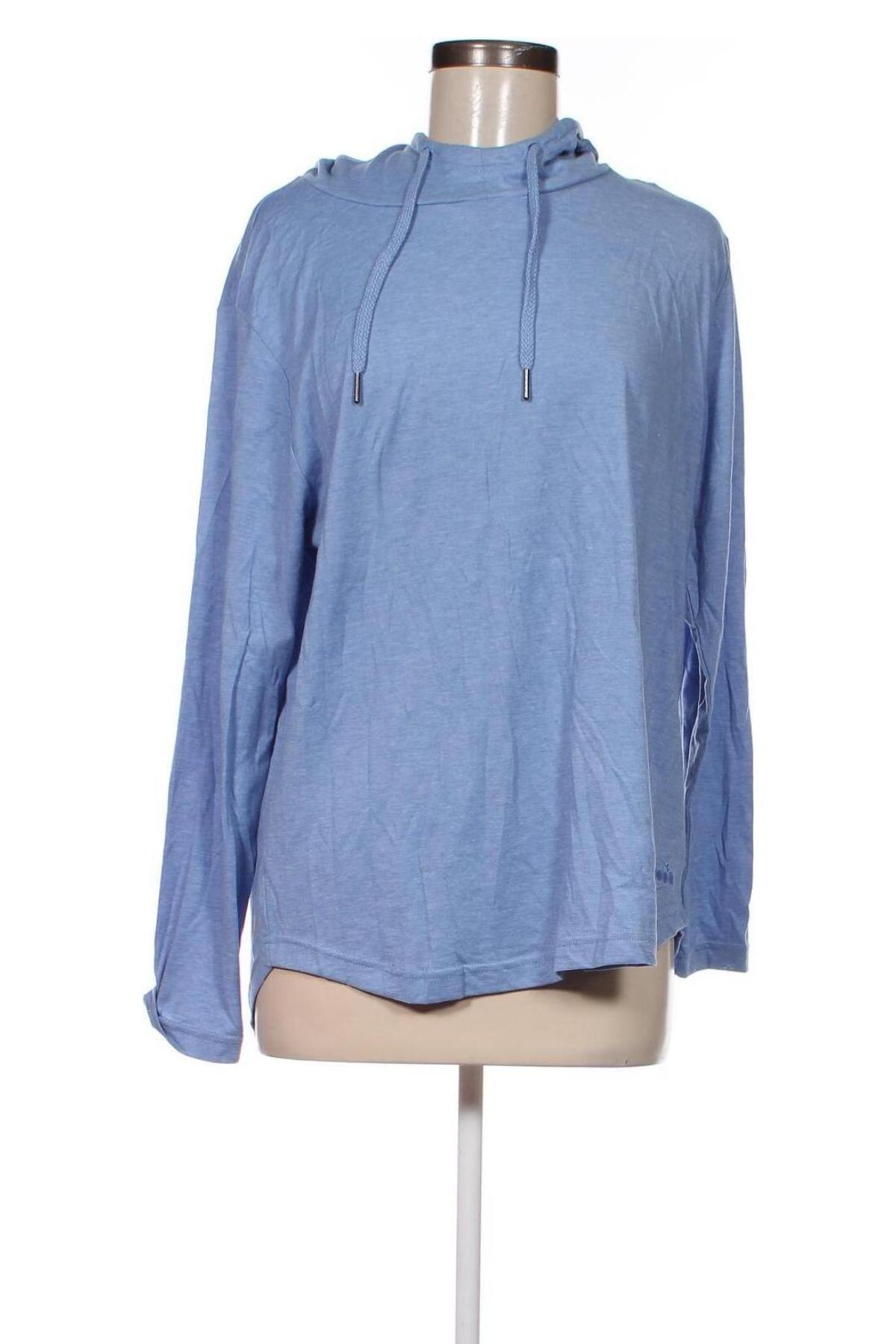 Damen Sweatshirt Diadora, Größe L, Farbe Blau, Preis 21,99 €