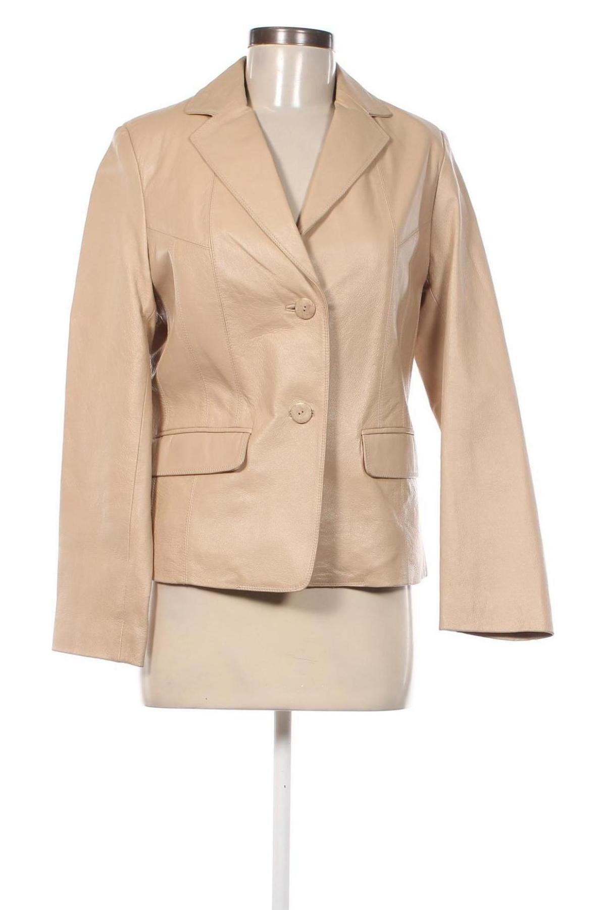 Damen Lederjacke, Größe S, Farbe Beige, Preis 41,49 €