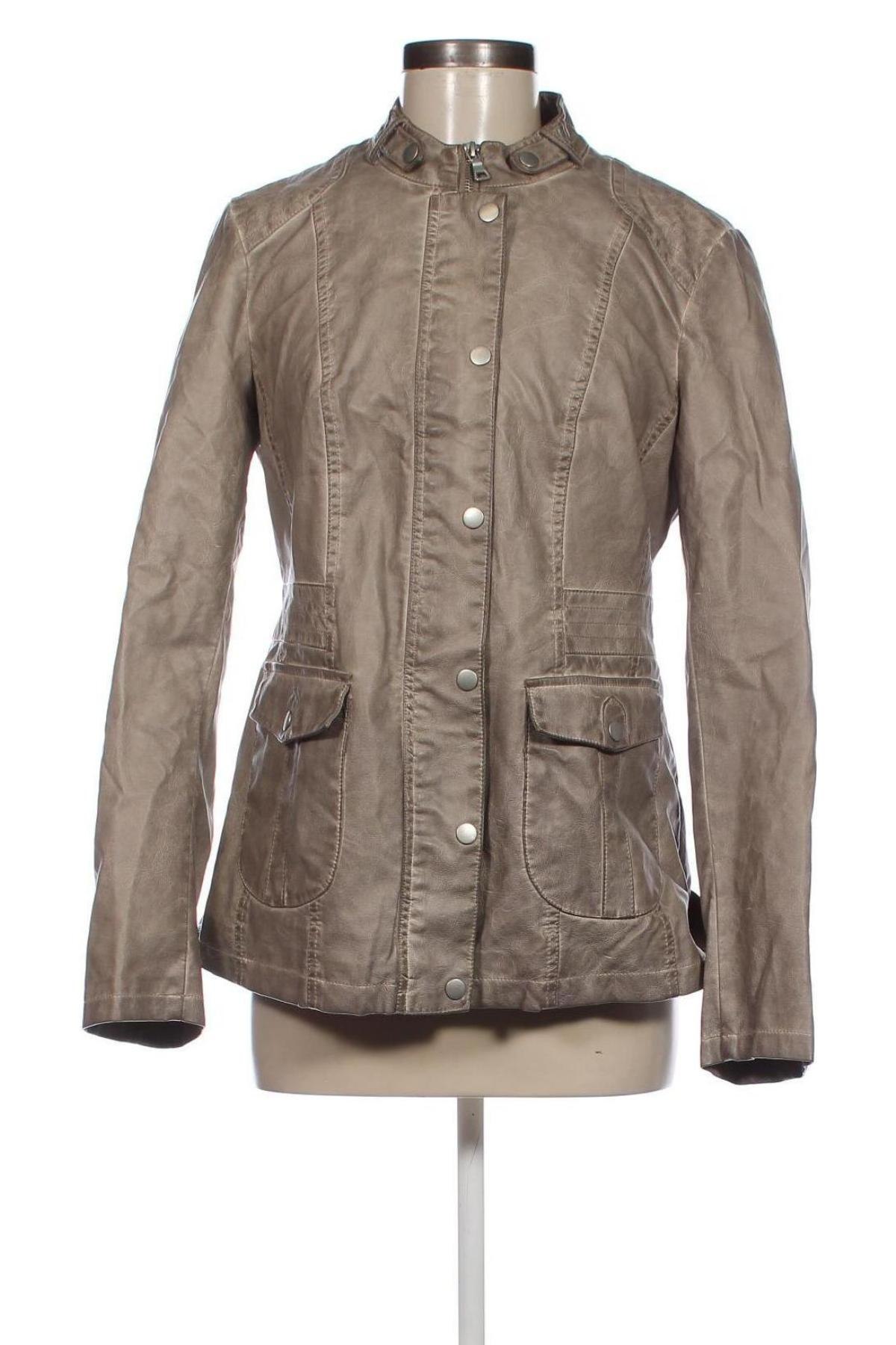 Damen Lederjacke Bexleys, Größe M, Farbe Grau, Preis € 8,99