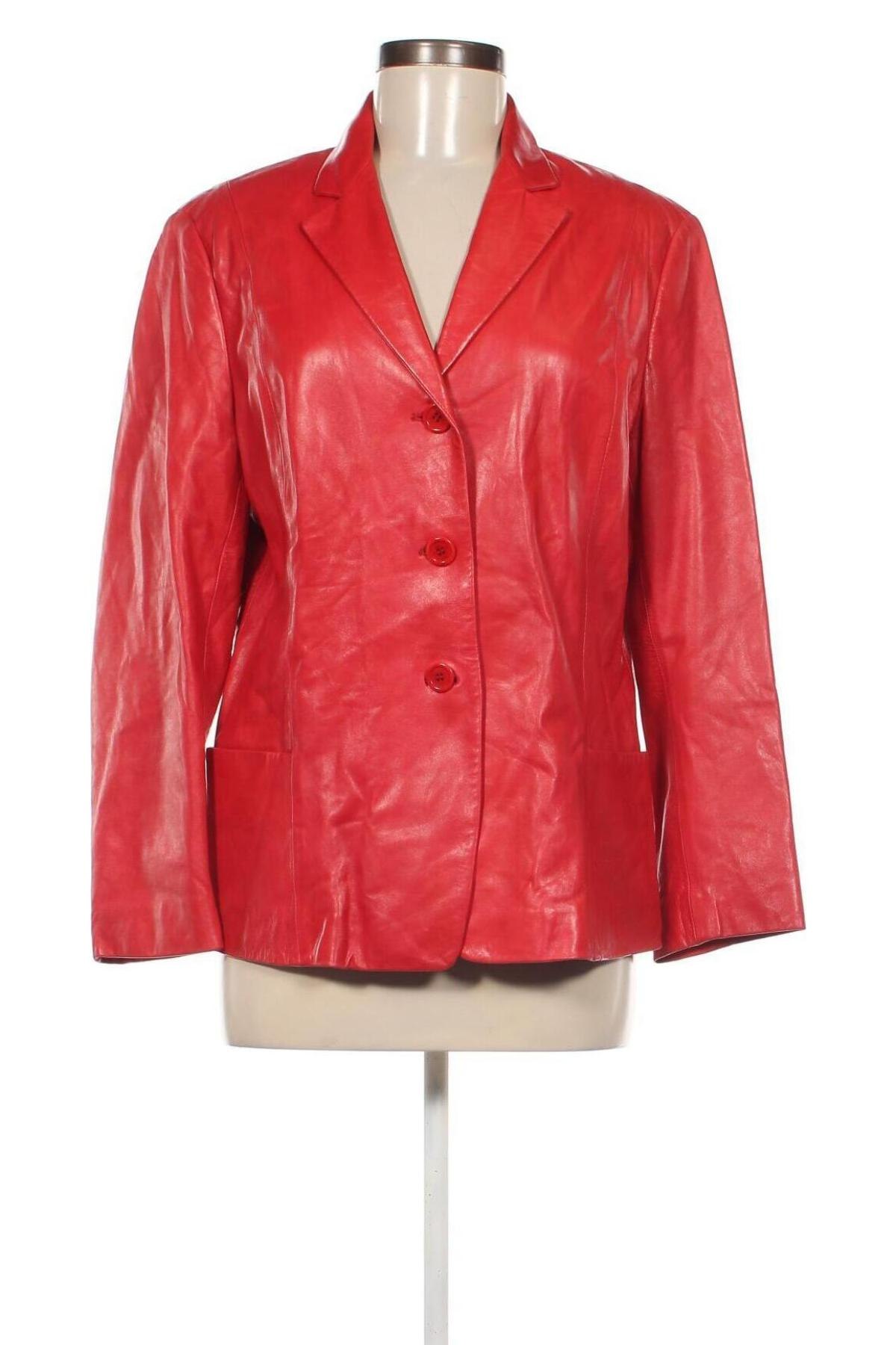 Damen Lederjacke Comma,, Größe L, Farbe Rot, Preis € 157,27