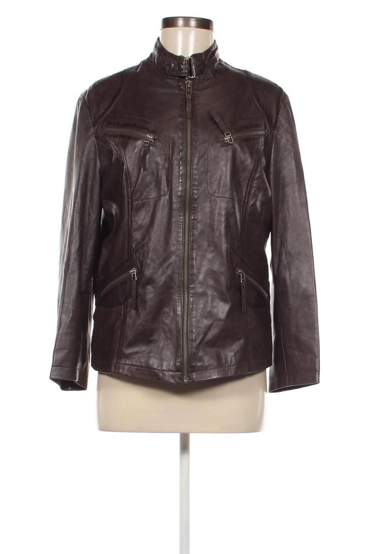 Damen Lederjacke David Moore, Größe L, Farbe Braun, Preis 29,99 €