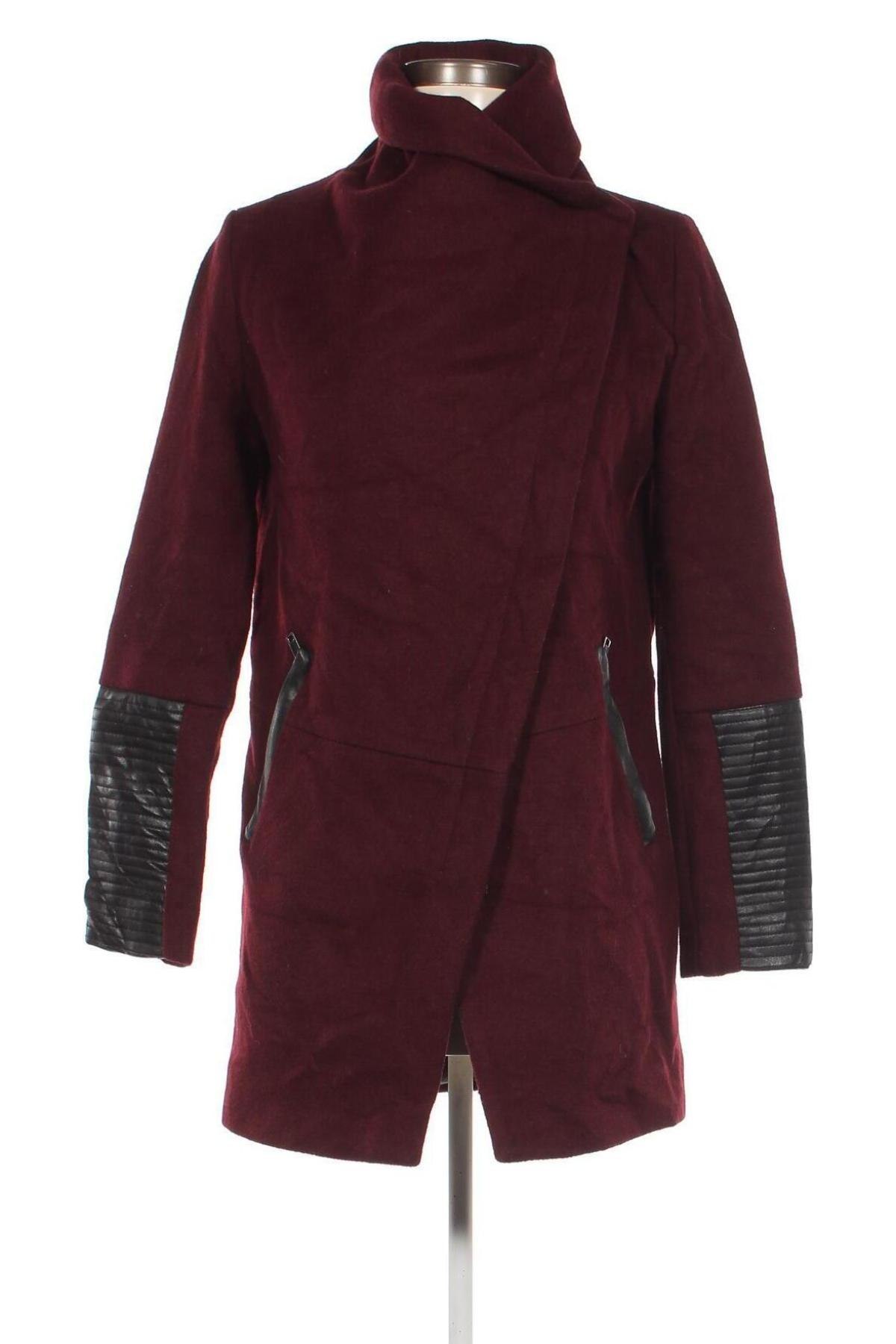 Damenmantel Bershka, Größe S, Farbe Rot, Preis € 21,99