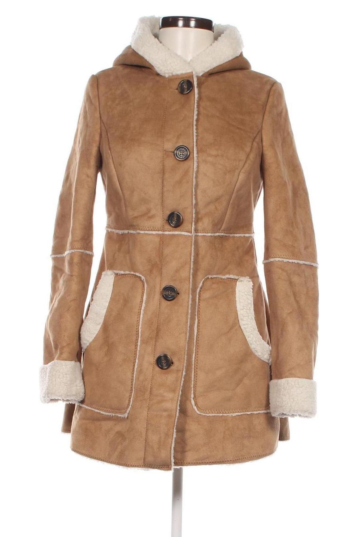 Damenmantel H&M Divided, Größe S, Farbe Beige, Preis 27,99 €