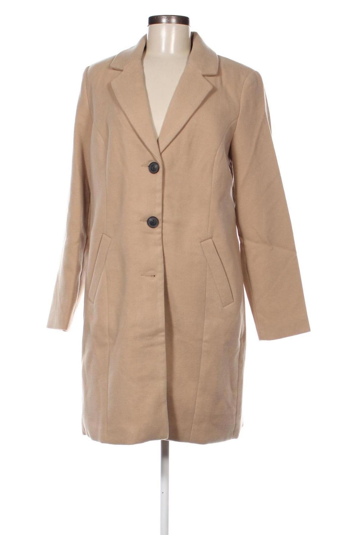 Damenmantel Vero Moda, Größe L, Farbe Beige, Preis 25,99 €