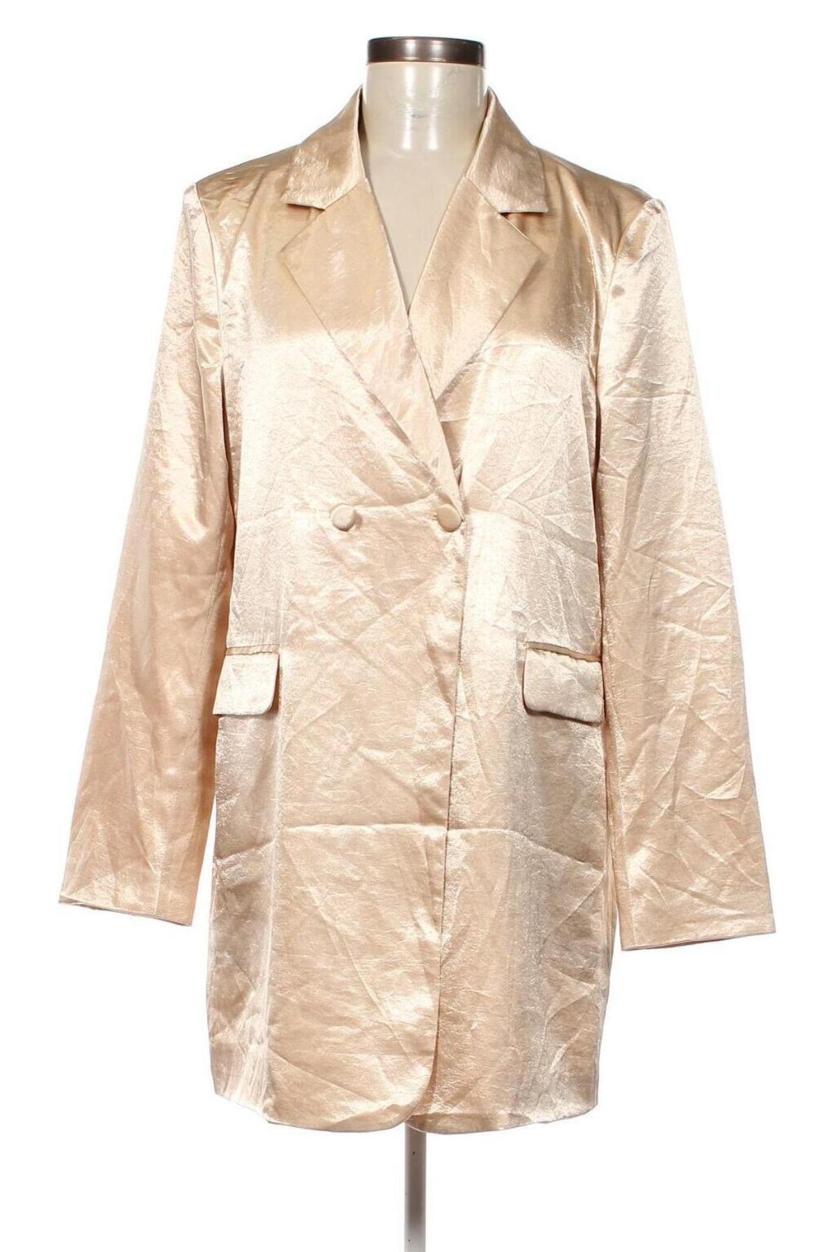 Damen Blazer Boohoo, Größe XS, Farbe Golden, Preis € 8,99