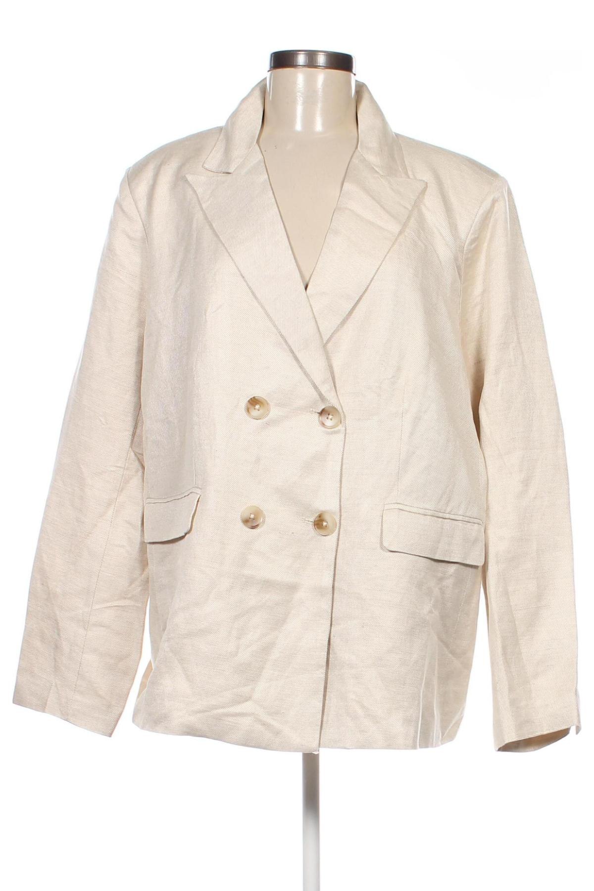 Damen Blazer Guido Maria Kretschmer for About You, Größe XXL, Farbe Beige, Preis 22,99 €