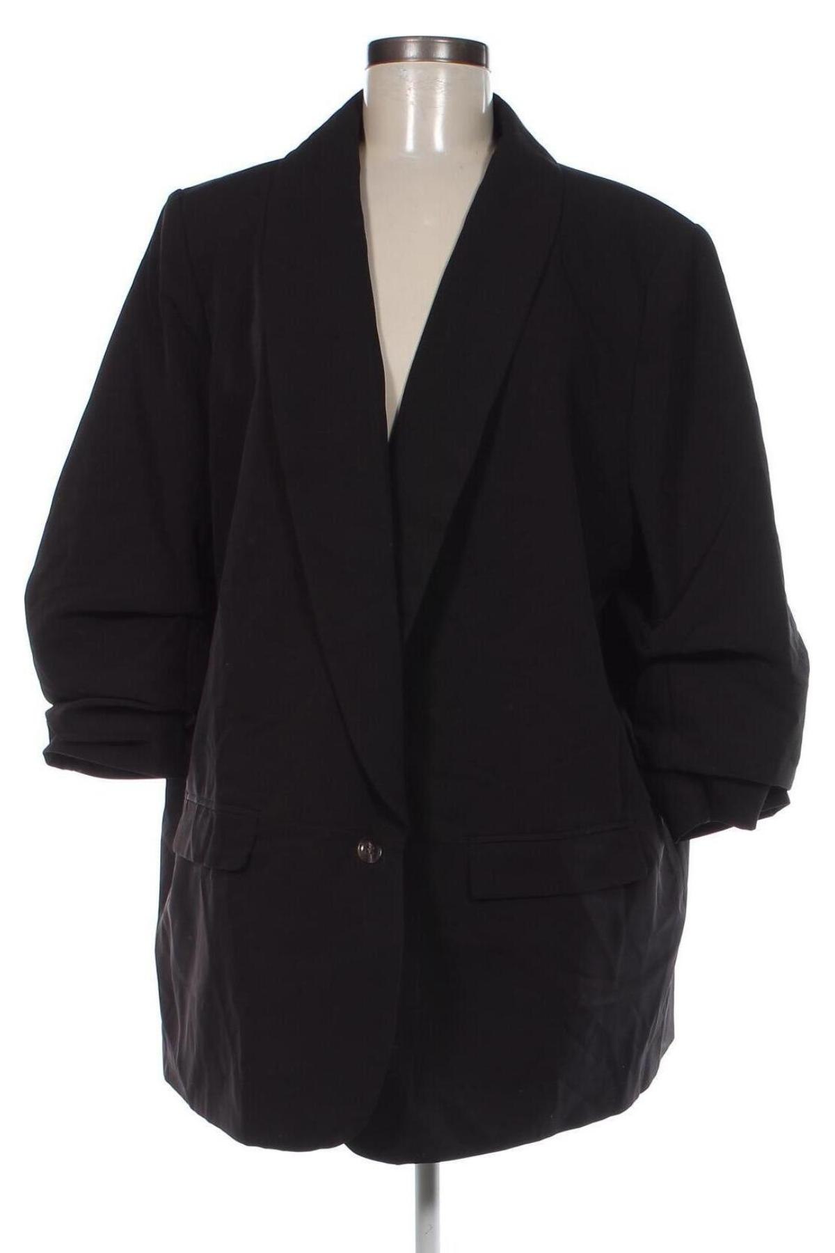 Damen Blazer Maite Kelly by Bonprix, Größe 3XL, Farbe Schwarz, Preis 26,99 €