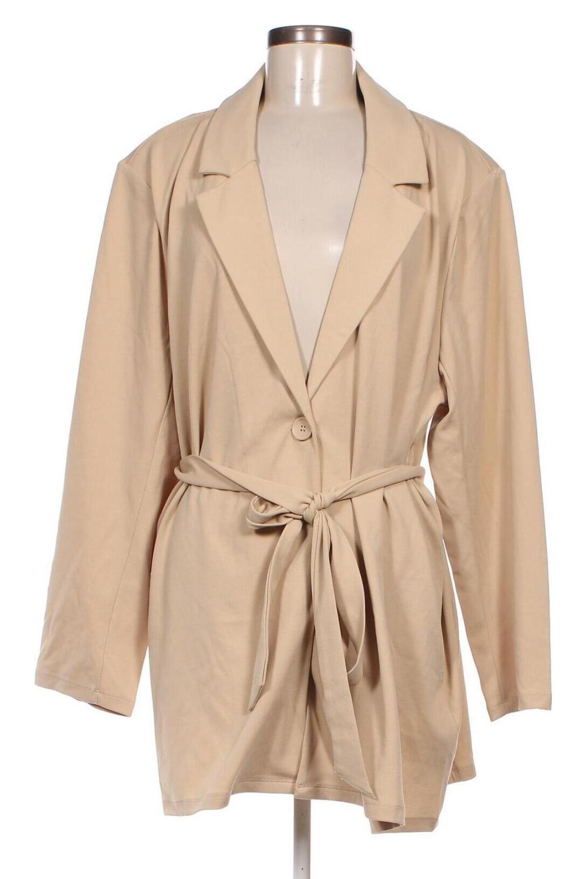 Damen Blazer Pieces, Größe 3XL, Farbe Beige, Preis € 17,49