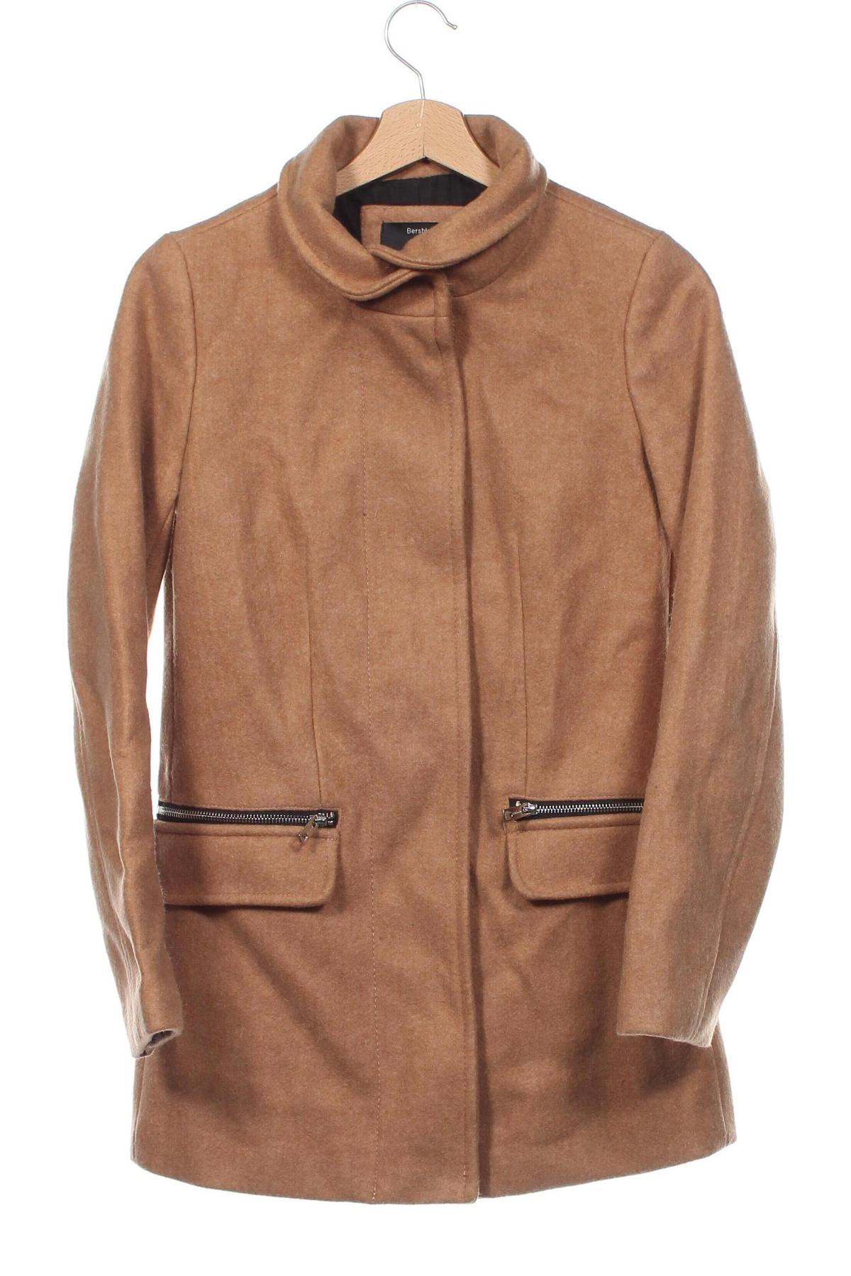 Damenjacke Bershka, Größe XS, Farbe Beige, Preis 13,99 €