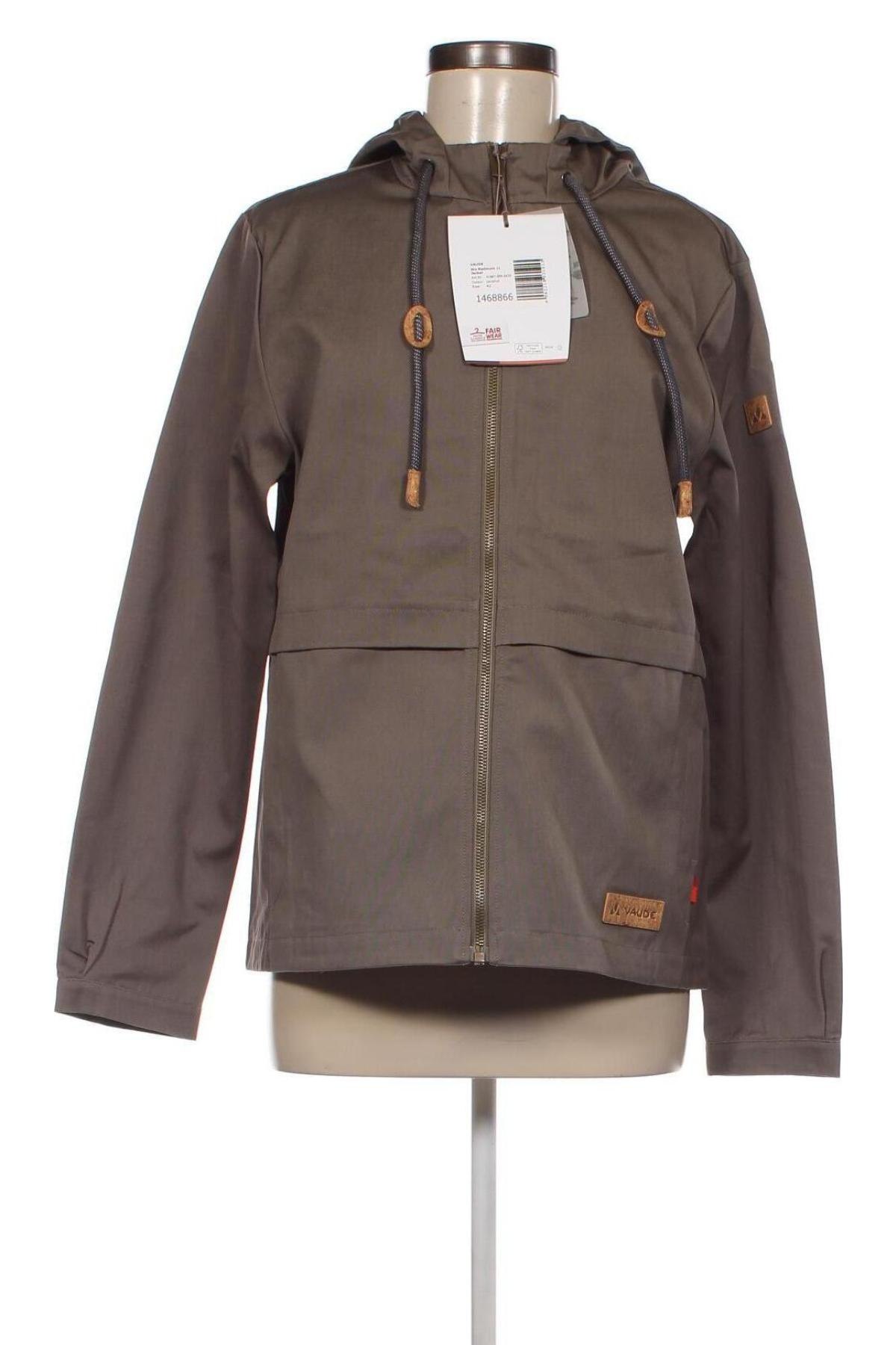 Damenjacke Vaude, Größe L, Farbe Beige, Preis 52,99 €