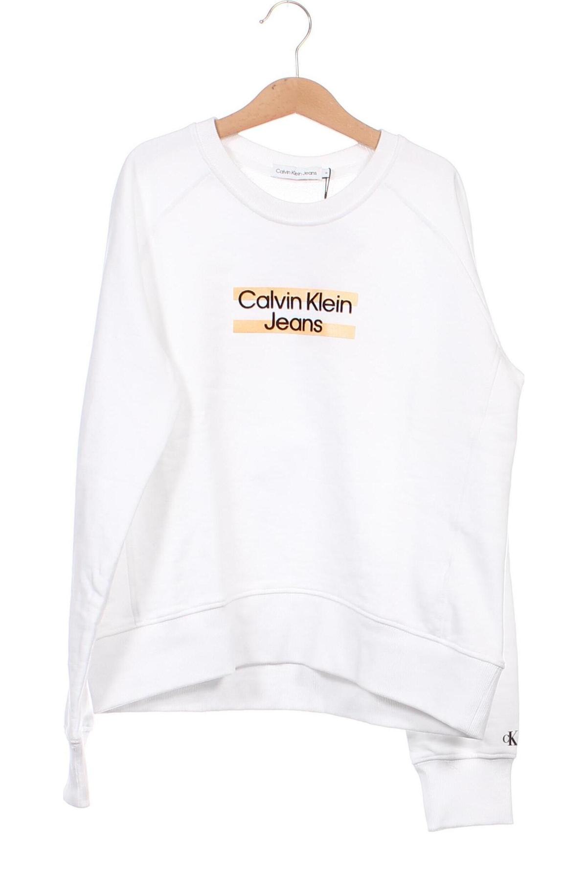 Παιδική μπλούζα Calvin Klein Jeans, Μέγεθος 13-14y/ 164-168 εκ., Χρώμα Λευκό, Τιμή 31,96 €