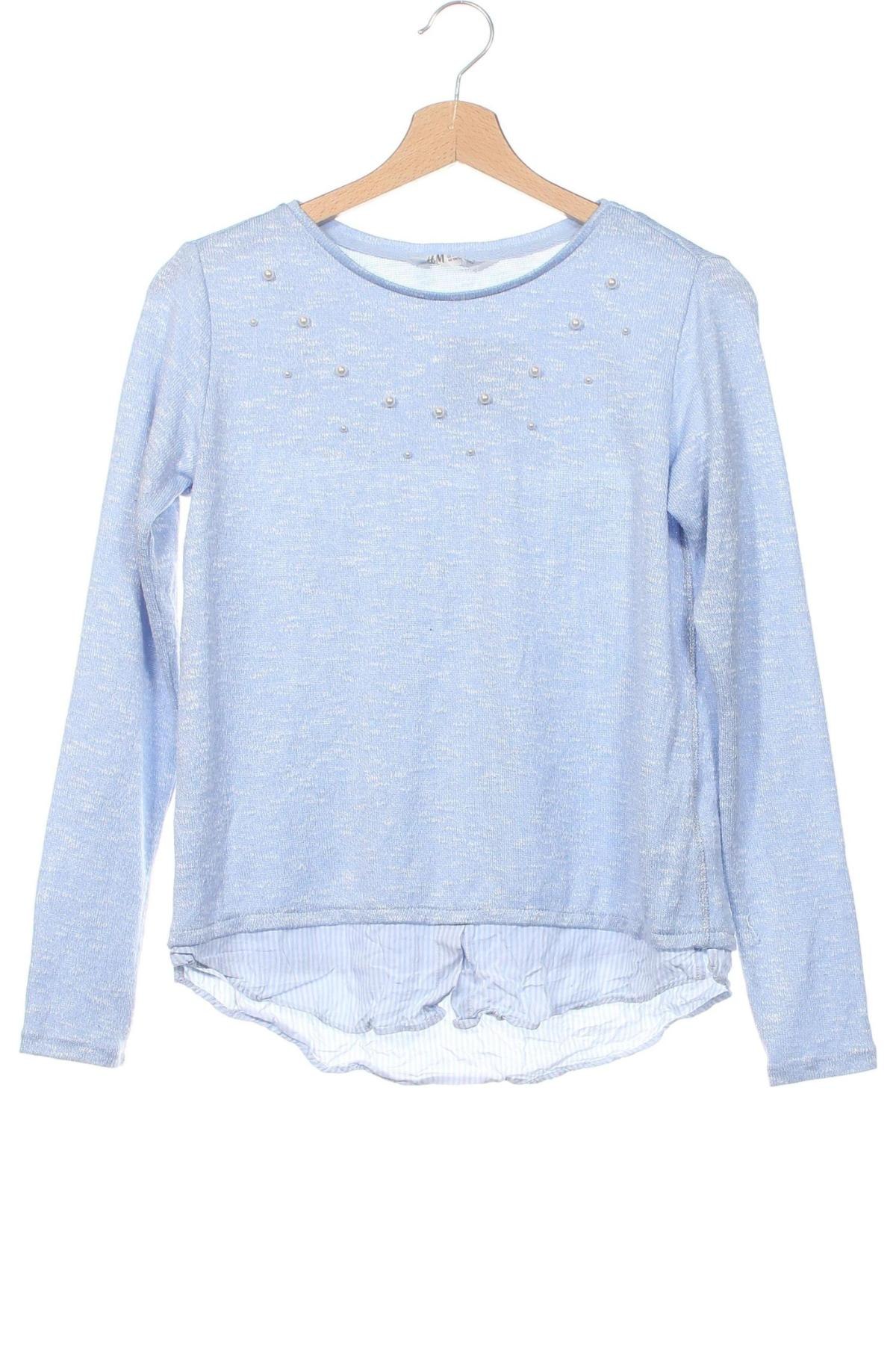 Kinder Shirt H&M, Größe 12-13y/ 158-164 cm, Farbe Blau, Preis 4,99 €