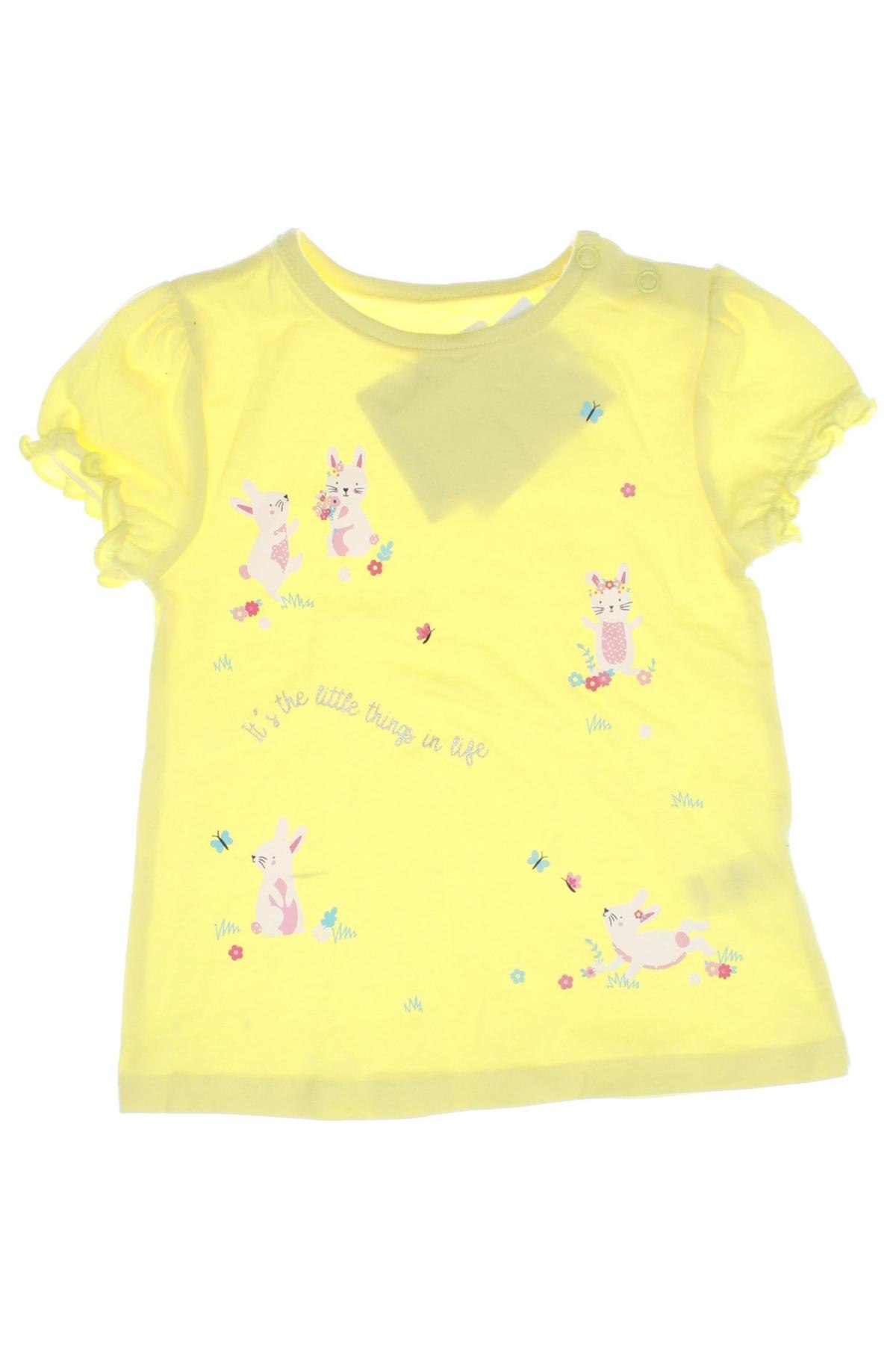 Kinder Shirt Topomini, Größe 9-12m/ 74-80 cm, Farbe Gelb, Preis € 4,49