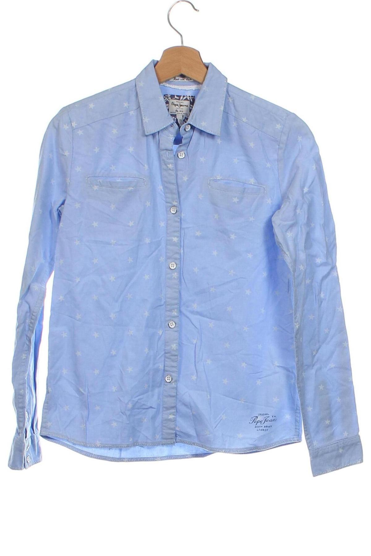 Kinderhemd Pepe Jeans, Größe 15-18y/ 170-176 cm, Farbe Blau, Preis € 18,99