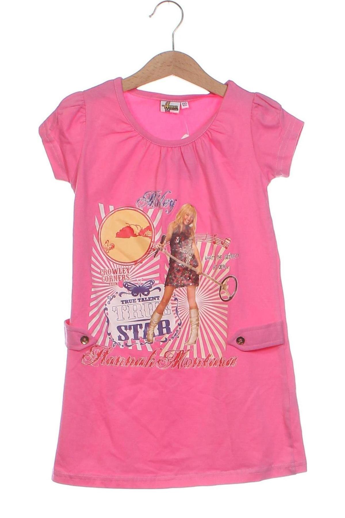 Kinderkleid Hannah Montana, Größe 6-7y/ 122-128 cm, Farbe Rosa, Preis € 11,76