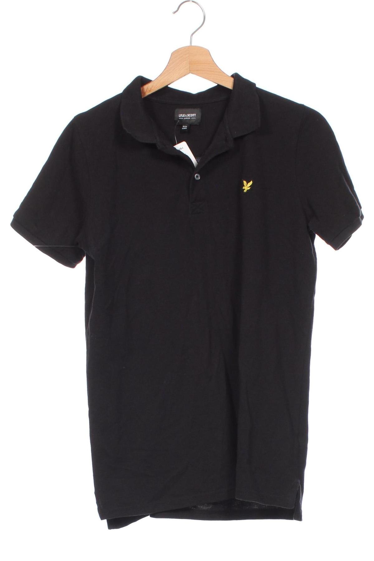 Kinder T-Shirt Lyle & Scott, Größe 15-18y/ 170-176 cm, Farbe Schwarz, Preis € 13,79