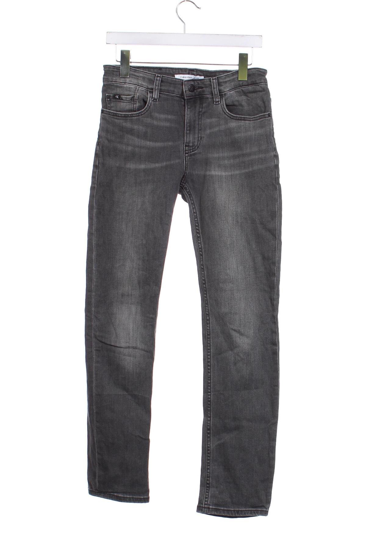 Dětské džíny  Calvin Klein Jeans, Velikost 13-14y/ 164-168 cm, Barva Šedá, Cena  765,00 Kč