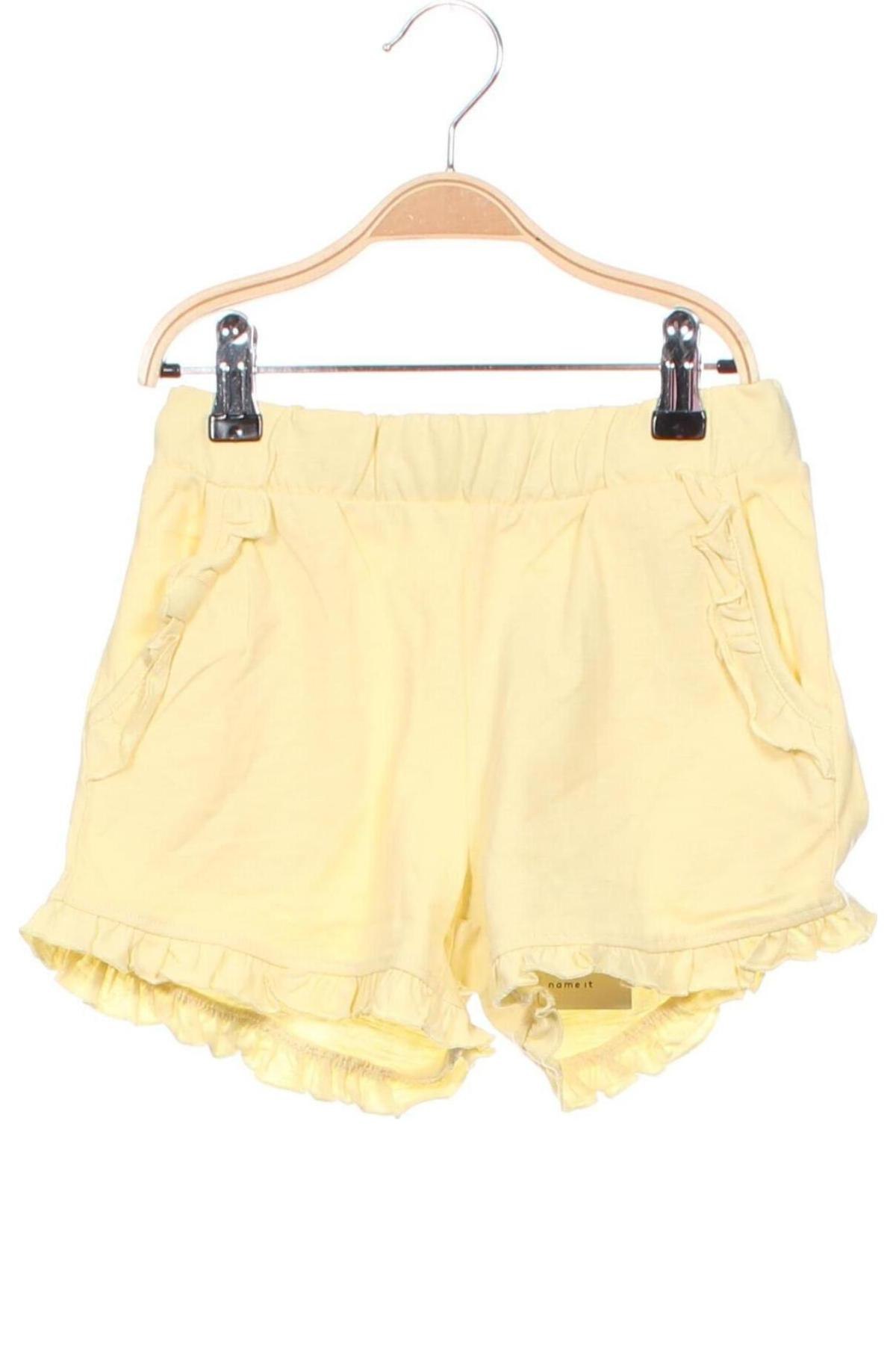 Kinder Shorts Name It, Größe 7-8y/ 128-134 cm, Farbe Gelb, Preis 6,99 €