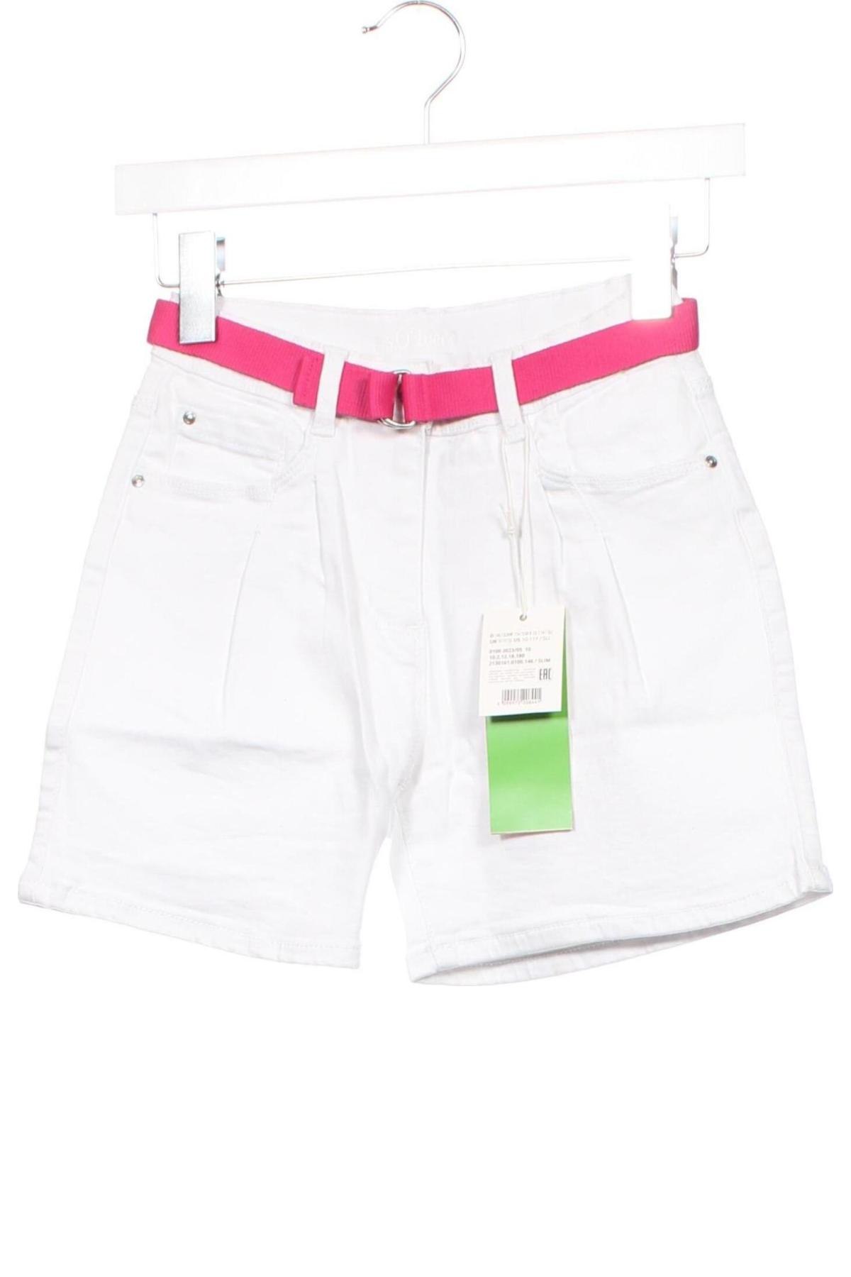 Kinder Shorts S.Oliver, Größe 9-10y/ 140-146 cm, Farbe Weiß, Preis € 6,99