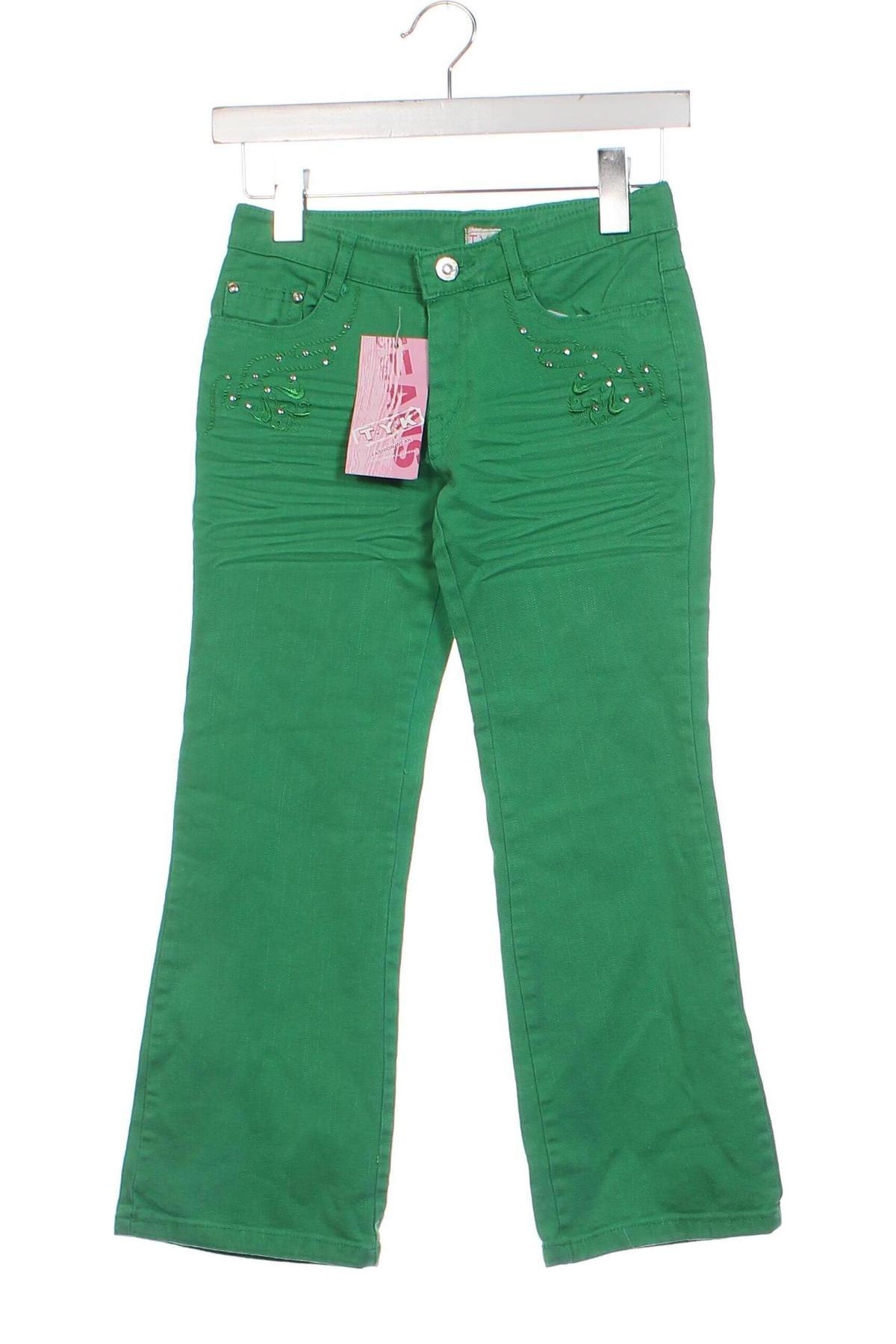 Pantaloni pentru copii, Mărime 7-8y/ 128-134 cm, Culoare Verde, Preț 39,92 Lei