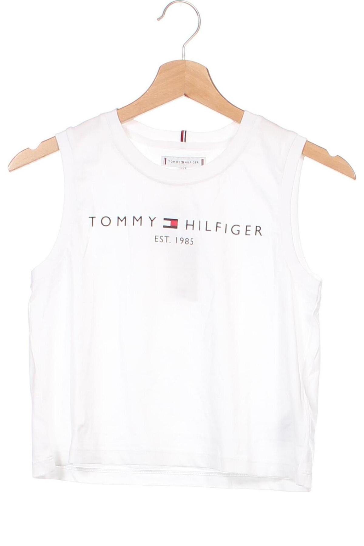 Μπλουζάκι αμάνικο παιδικό Tommy Hilfiger, Μέγεθος 11-12y/ 152-158 εκ., Χρώμα Λευκό, Τιμή 23,99 €