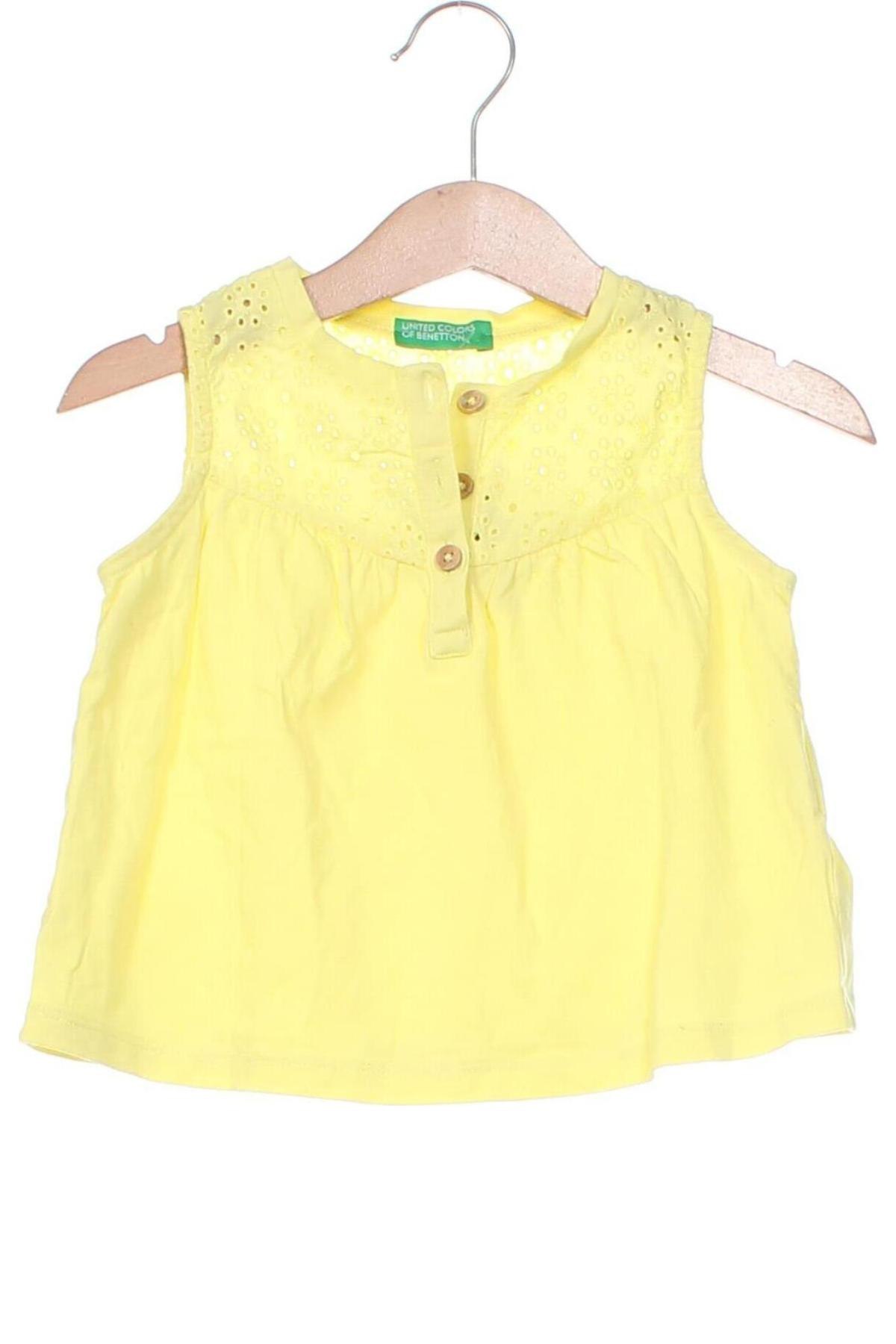 Kinder Top United Colors Of Benetton, Größe 18-24m/ 86-98 cm, Farbe Gelb, Preis € 2,99