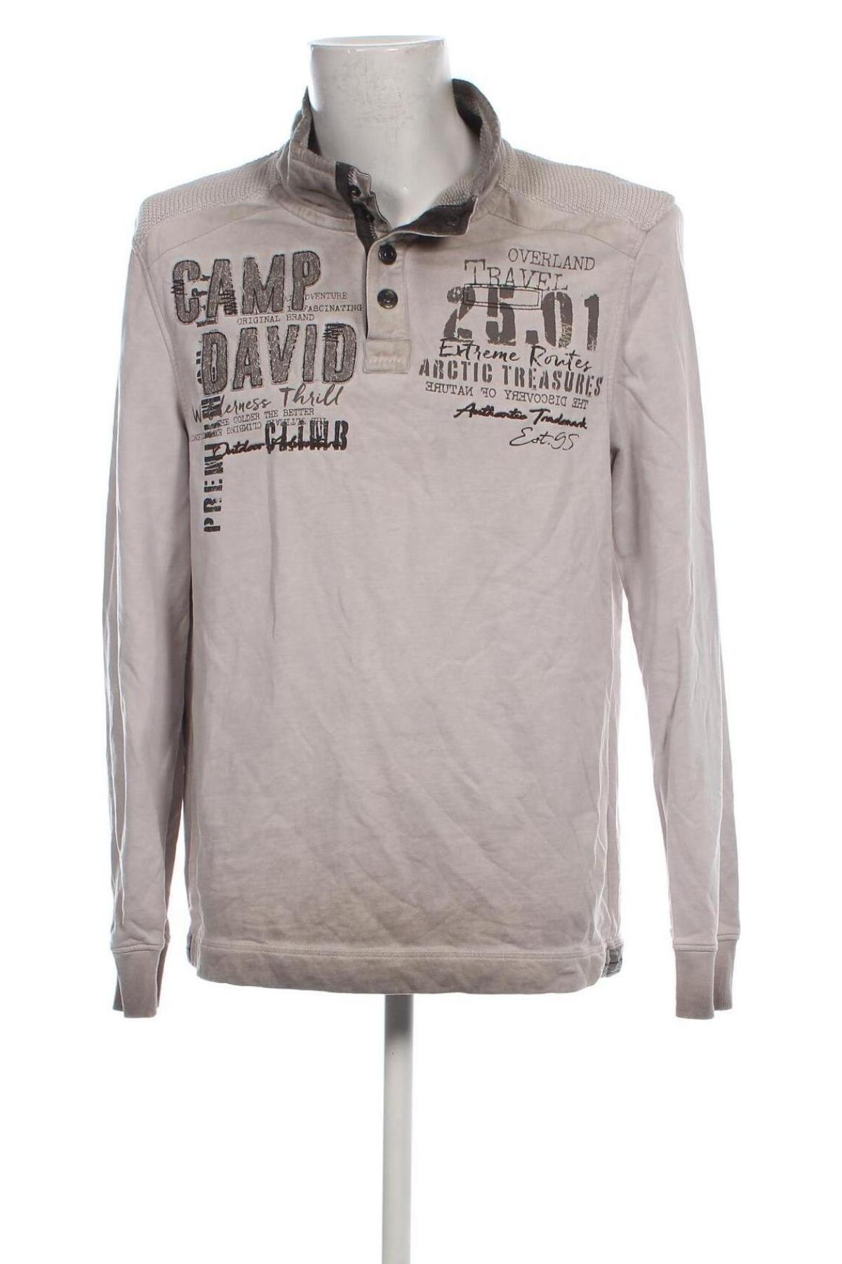 Herren Shirt Camp David, Größe M, Farbe Beige, Preis 20,49 €