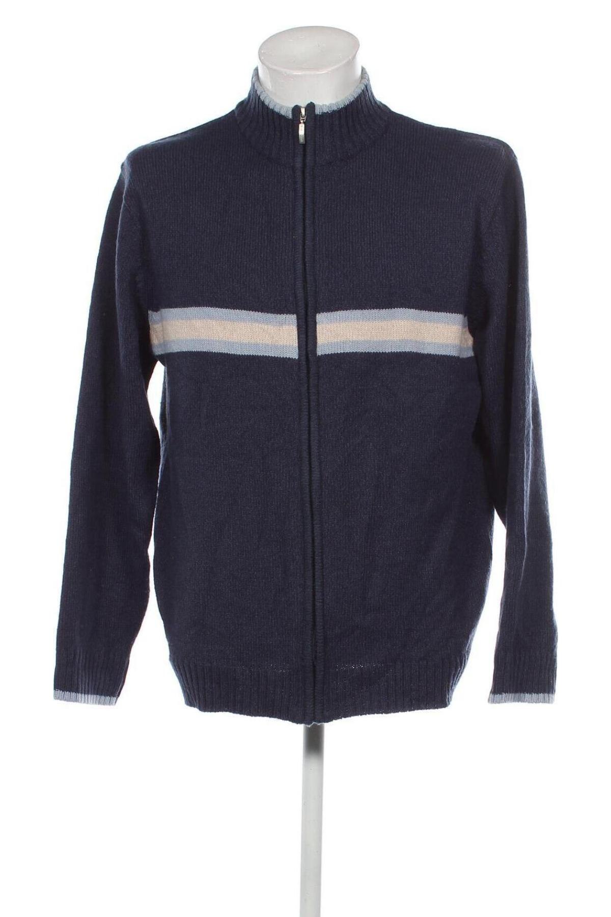 Herren Strickjacke Biaggini, Größe XXL, Farbe Blau, Preis 8,49 €